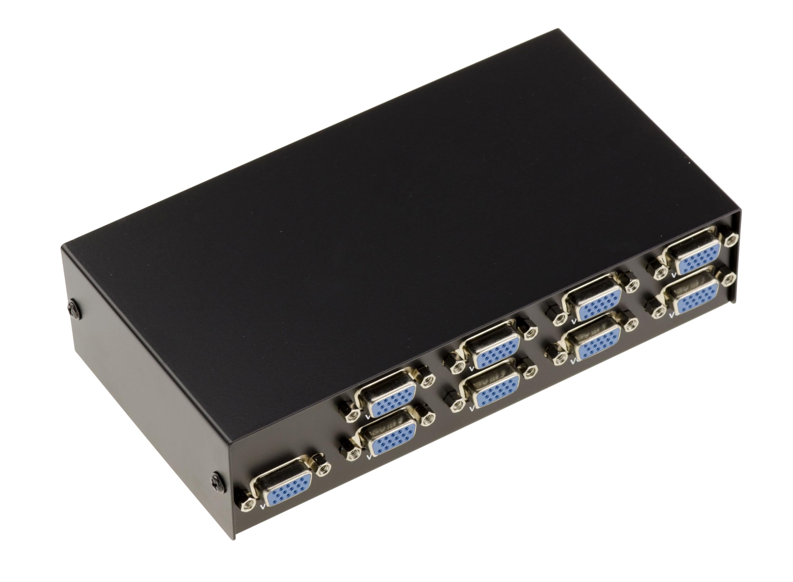 8-Port VGA Switch Box - Metal Casing - 8 Inputs to 1 Output or 1 Input to 8 Outputs - Perfect for Multi-Computer Setups, Conference Rooms, and Home Theater Systems