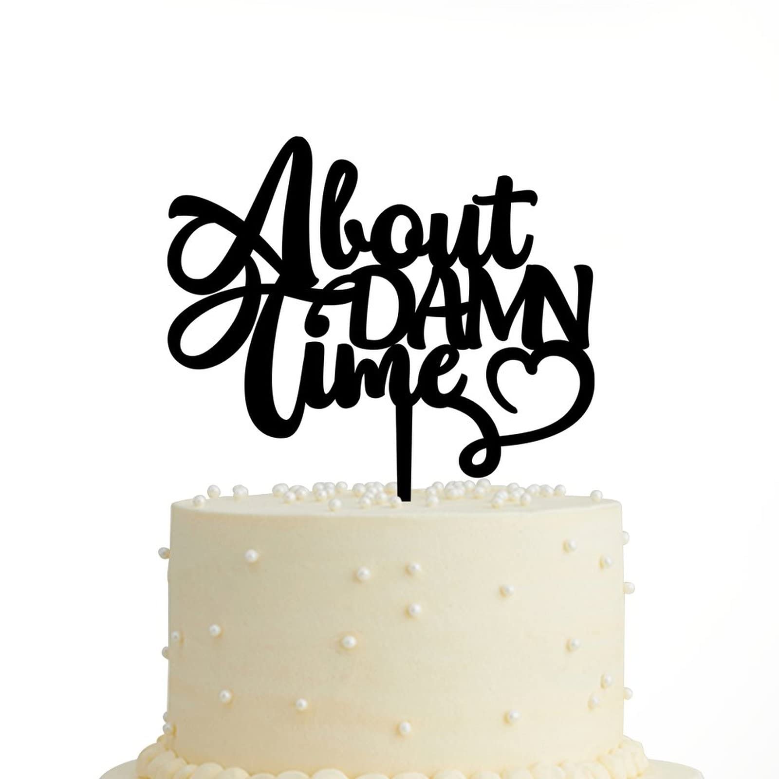 Mr & Mrs Wedding Cake Topper - Personalized Acrylic Cake Topper for Engagement, Anniversary & Bridal Shower Decor - Elegant Black Wedding Party Cake Decoration - Perfect for Wedding Cakes, Anniversary Celebrations & Bridal Showers