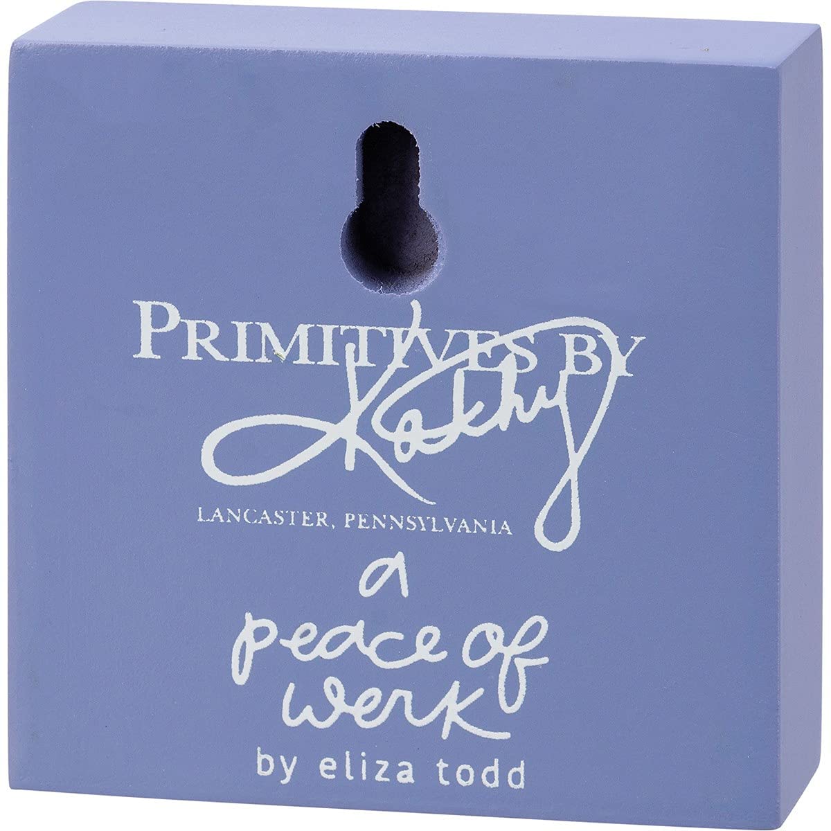 Primitives by Kathy 'There Is A Lot Of Wisdom Held Inside A Slow Deep Breath' Inspirational Wooden Wall Art - Rustic Farmhouse Home Decor Sign for Living Room, Bedroom & Office