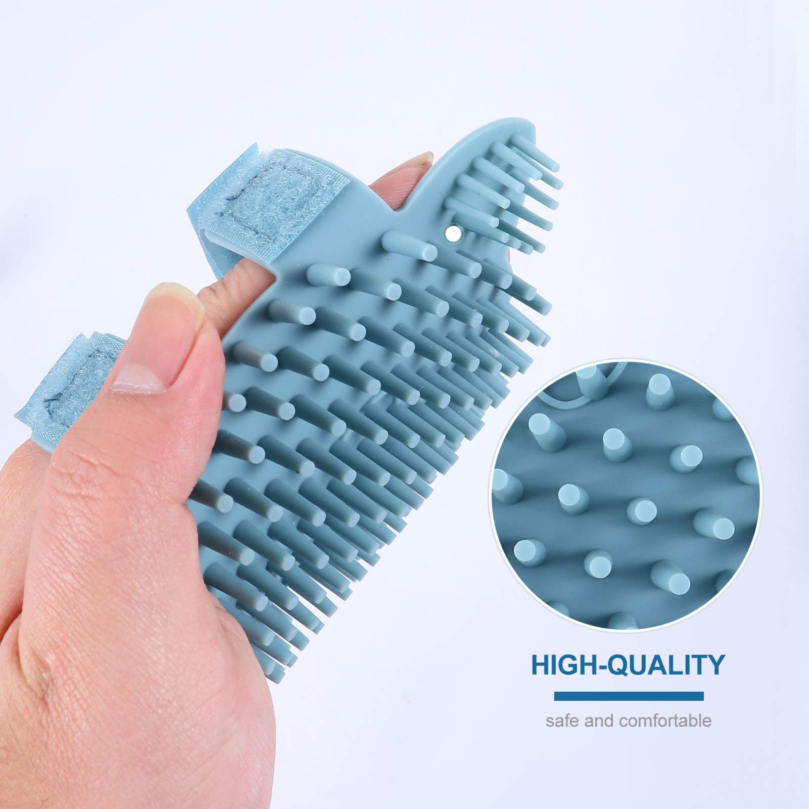 Pet Grooming Brush - Silicone Cat Face Scratcher & Massager for Wall Corners - Perfect for Small Cats & Dogs