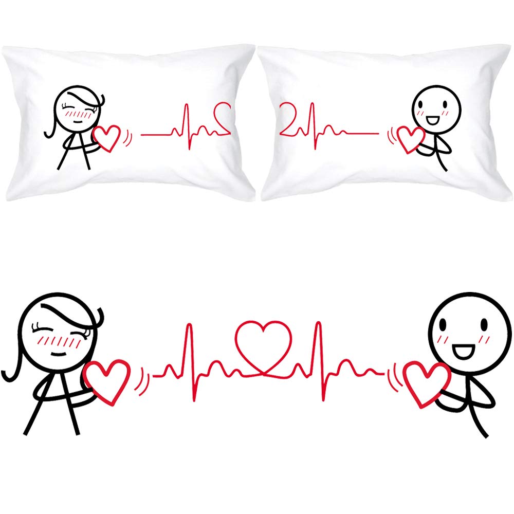 Couple Pillowcases - Romantic Gifts for Anniversaries & Weddings