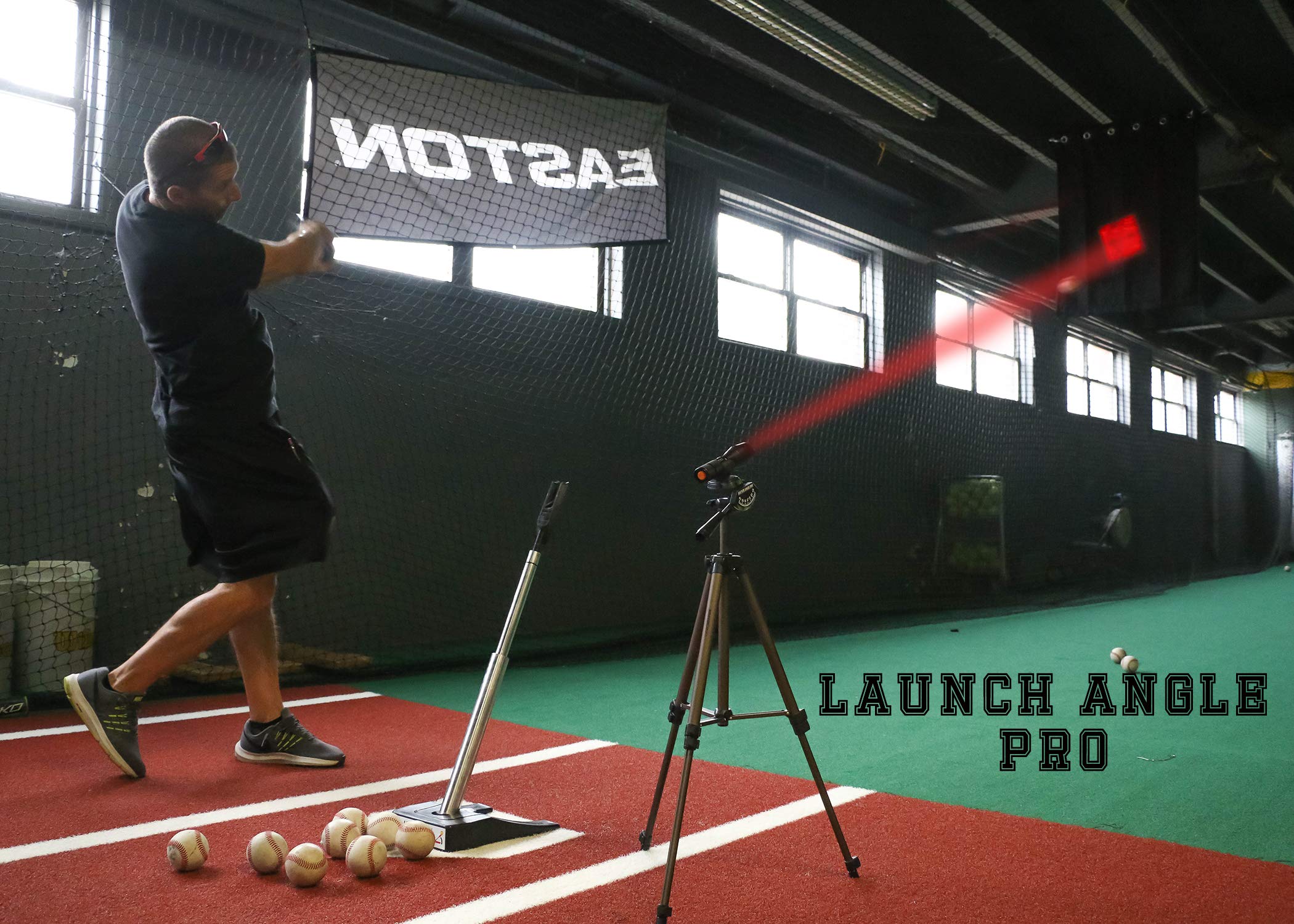 Launch Angle Pro Baseball Swing Trainer - Improve Batting for More Doubles, Triples & Home Runs | Perfect for Baseball Practice & Batting Cage Training