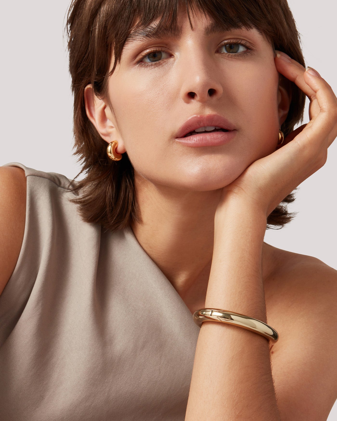 GIA Certified Mega Bangle in Gold - Elegant Luxury Bracelet for Women, Perfect for Parties, Weddings & Special Occasions