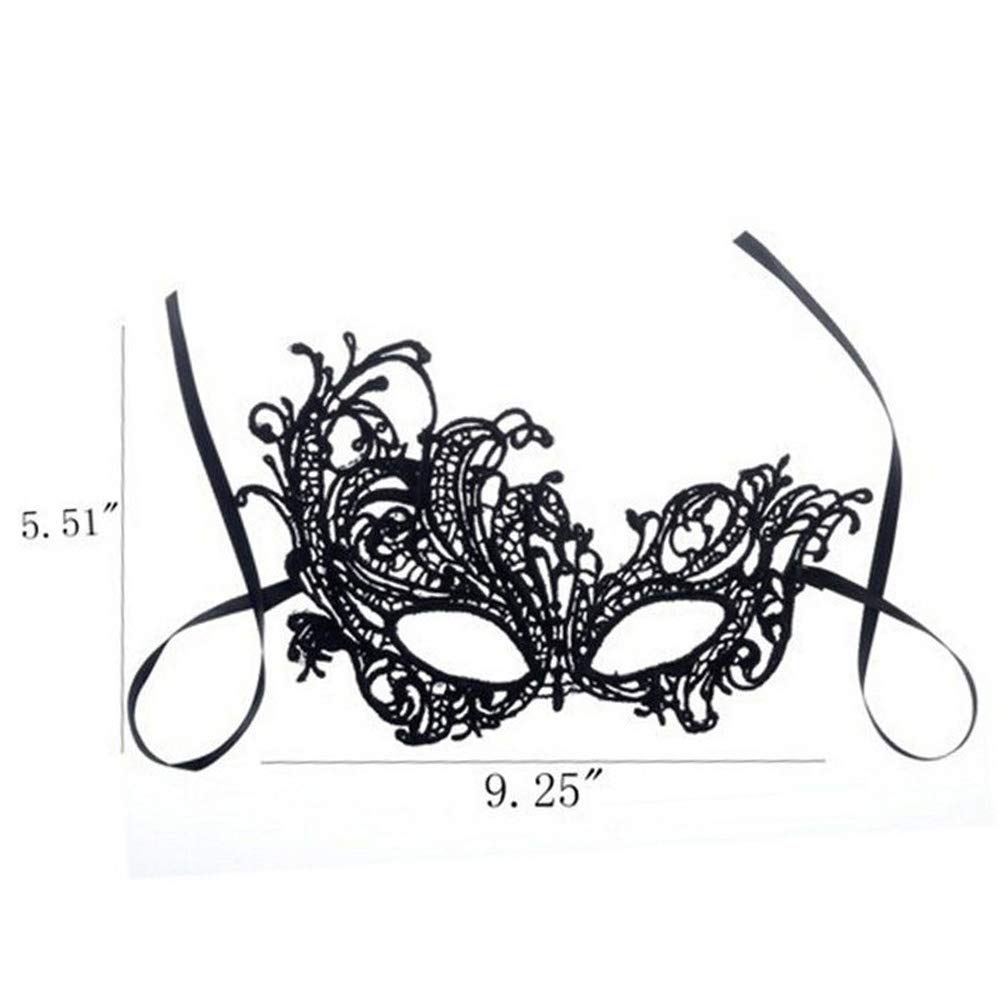 Sexy Lace Sleep Mask - Soft Gentle Eye Cover for Masquerade Ball, Halloween, Cosplay Party - 1 Pack - Perfect for Costume Parties, Themed Events & Sensual Bedtime