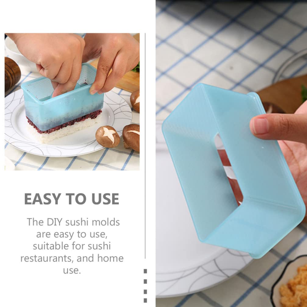 Japanese Rice DIY Kit - 2Pcs Non-Stick Musubi Maker Press with Small Rice Paddle - Onigiri Sushi Making Kit for Home, Picnics & Parties - Easy Rice Ball Mold for Bento Box & Lunch Prep