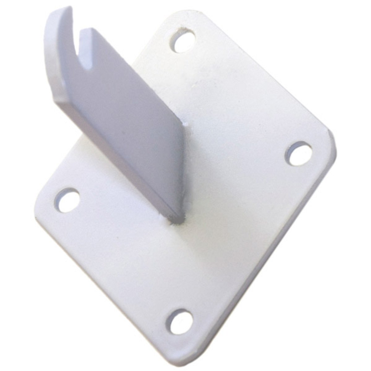 Heavy Duty Wall Mount Bracket - Sturdy Metal Grid Shelf Bracket in White | Perfect for Garage Storage, Shelving Units & Home Organization
