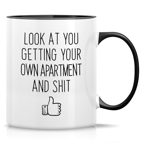 HWM004 - White Mug with Black Handle and Inner