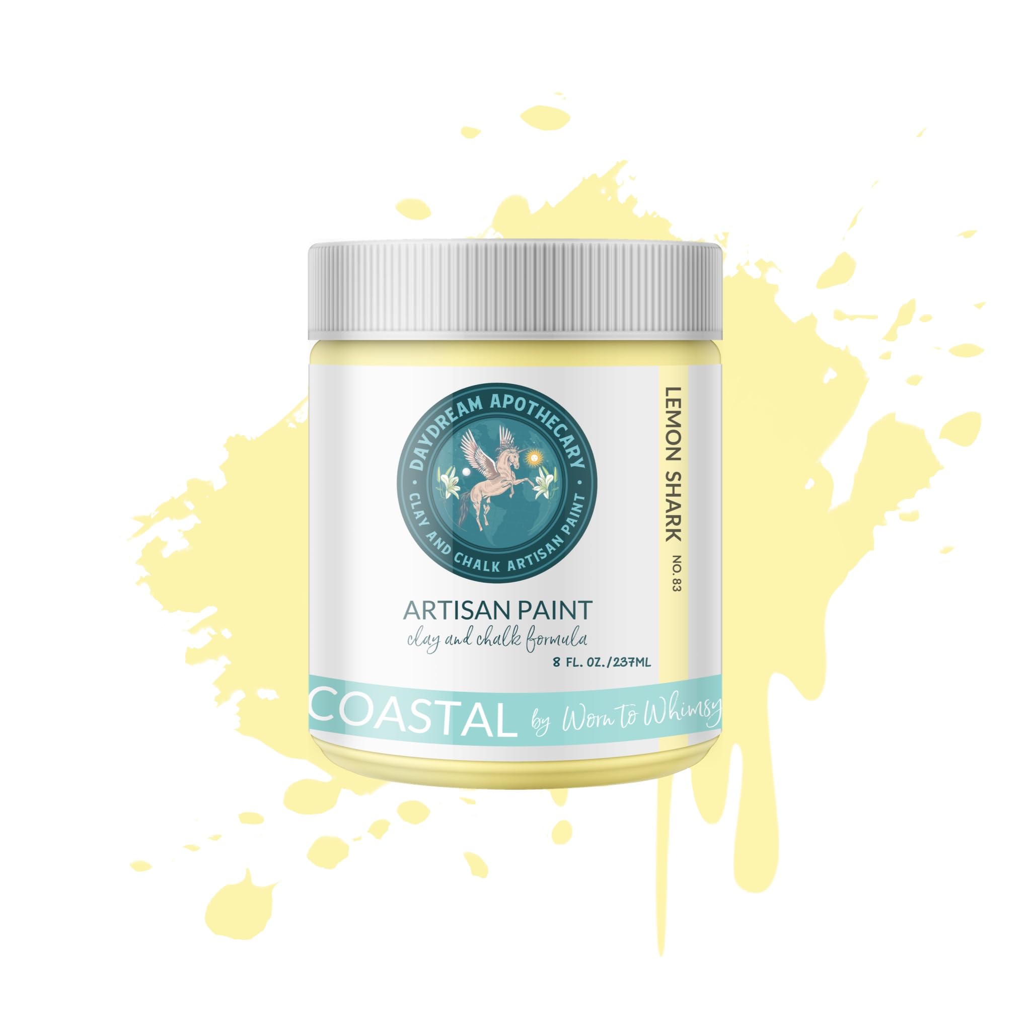 Premium Chalk & Clay Paint for Furniture - Matte Yellow DIY Paint for Wood, Home Décor & Crafts | 8oz | Perfect for Upcycling, Shabby Chic Projects & Artistic Creations