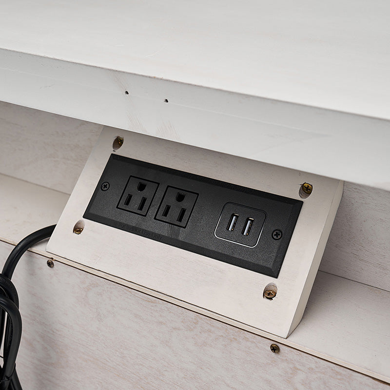 Galatea 3-Drawer Nightstand with USB Charging Ports & Power Outlets - Modern Bedside Table with Storage for Bedroom, Living Room or Office