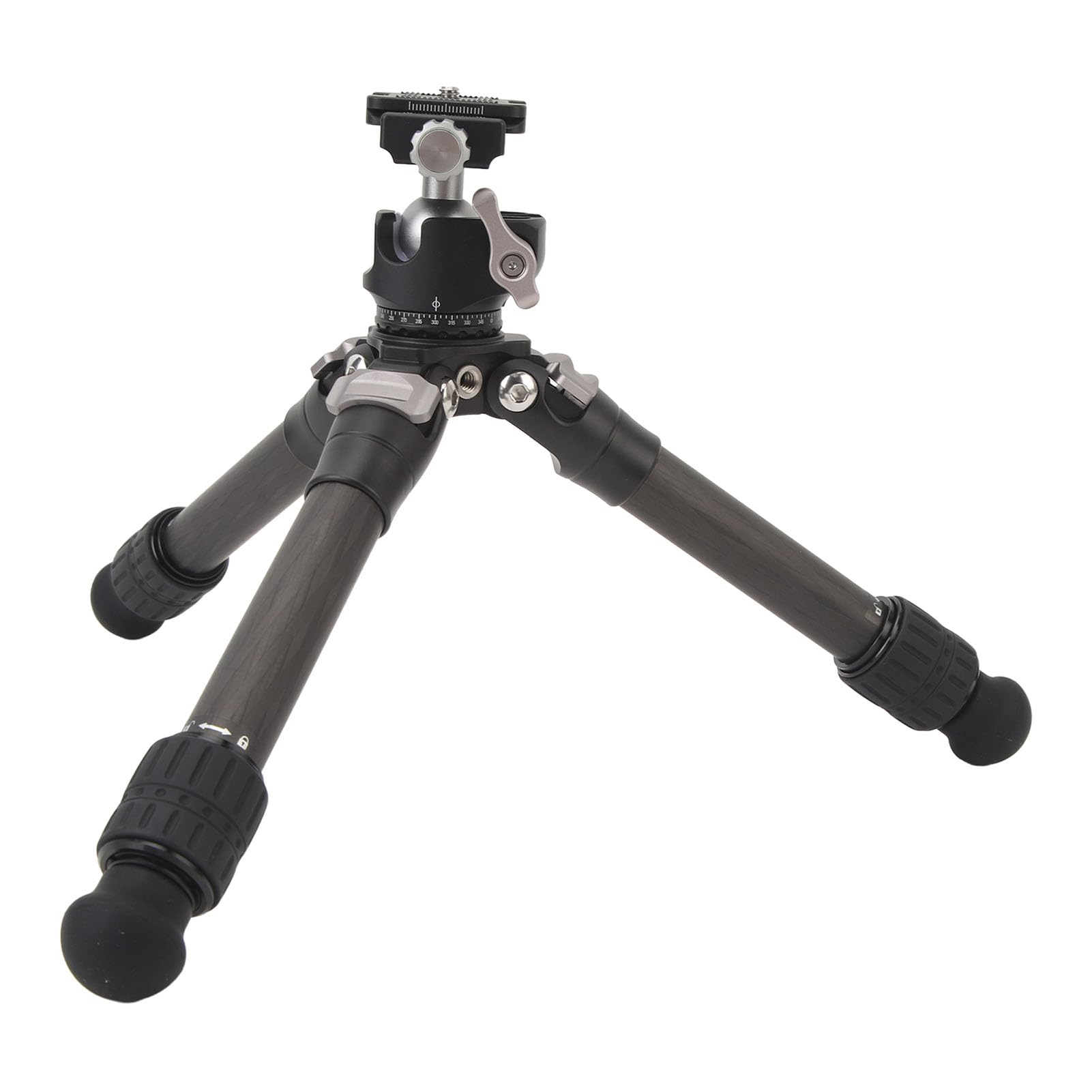 Tbest Carbon Fiber Mini Camera Tripod Stand - Portable Multi-Angle Adjustable DSLR Tripod Mount for Photography & Vlogging | Perfect for Travel, YouTube & Outdoor Shooting