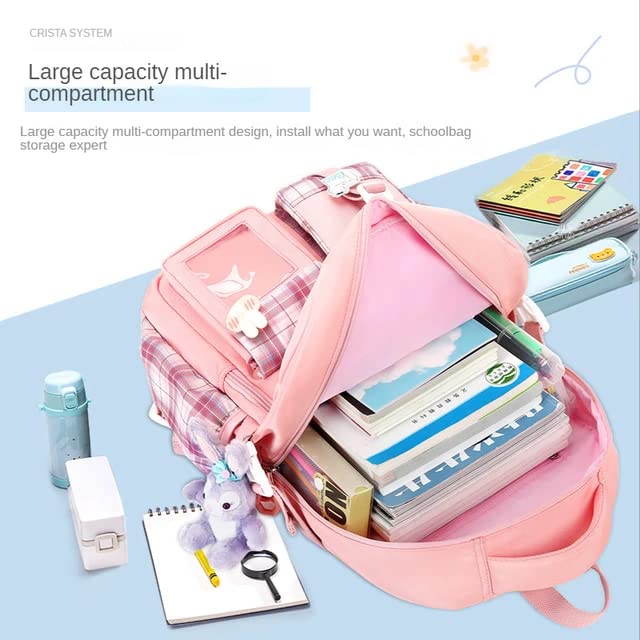 RavSo 41L Water Resistant Backpack for School - Lightweight Trendy Backpack for Boys & Girls, Durable Student Bookbag with USB Port - Perfect for College, Travel & Daily Use (Purple)