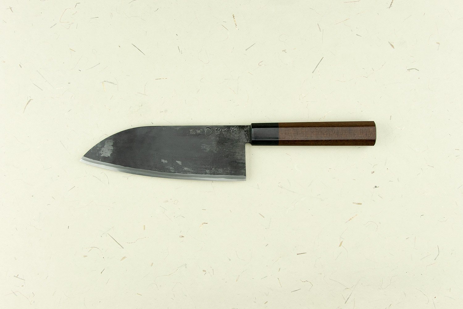 Premium Takeda NAS Funayuki Santoku Knife 180mm - High Carbon Steel Japanese Kitchen Knife for Slicing, Dicing & Chopping Vegetables, Meat & Fish - Perfect for Home Chefs & Professional Kitchens