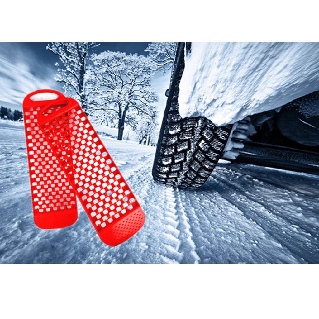 2Pcs Heavy Duty Car Recovery Traction Boards - Anti-Skid Off-Road Vehicle Mats for Sand, Mud & Snow - Essential 4x4 Driving Equipment for Jeep, Truck & SUV Adventures