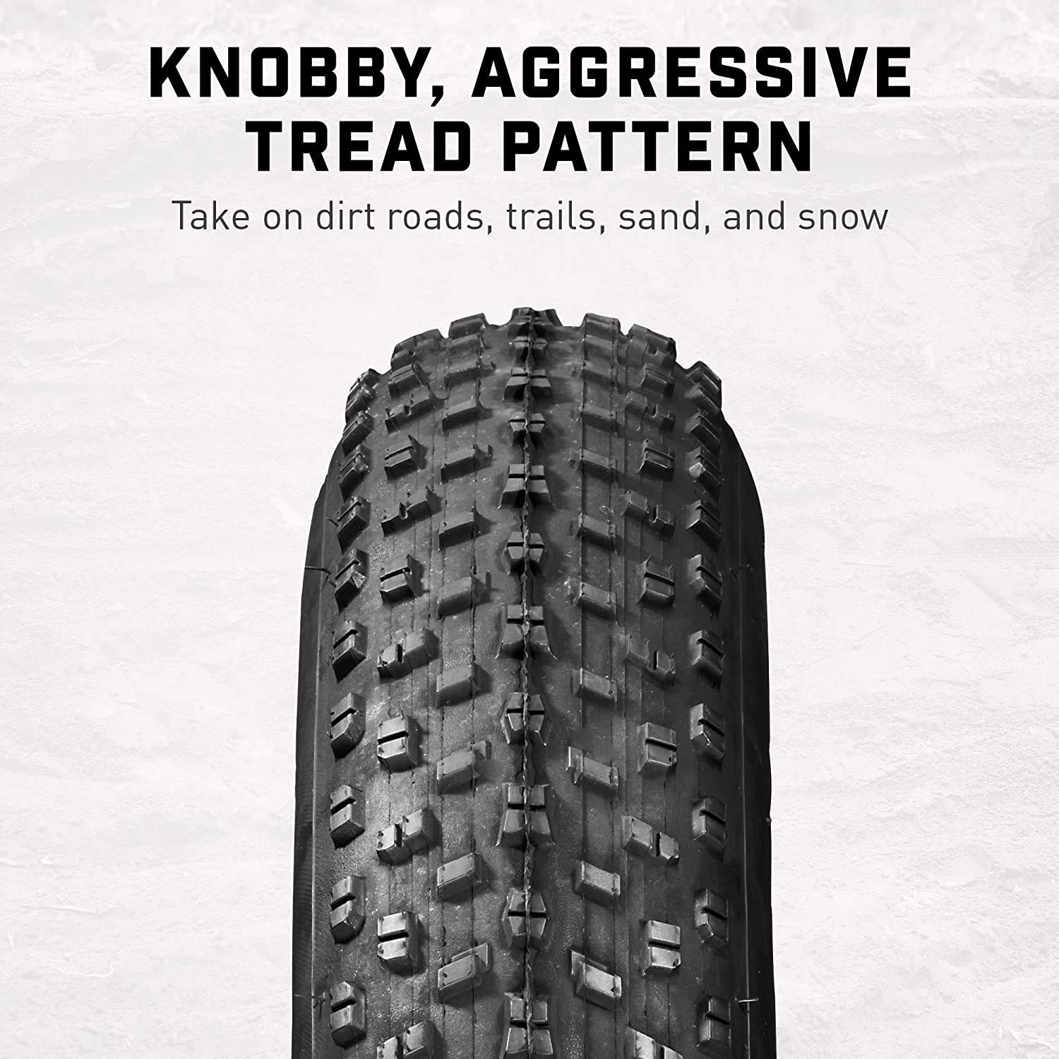 26x4.0 Fat Bike Tires - Heavy Duty Inner Tubes for Electric Bicycles & Mountain Bikes - Wire Bead Bicycle Accessories - Perfect for Off-Road Trails, Snow Riding & Urban Commuting