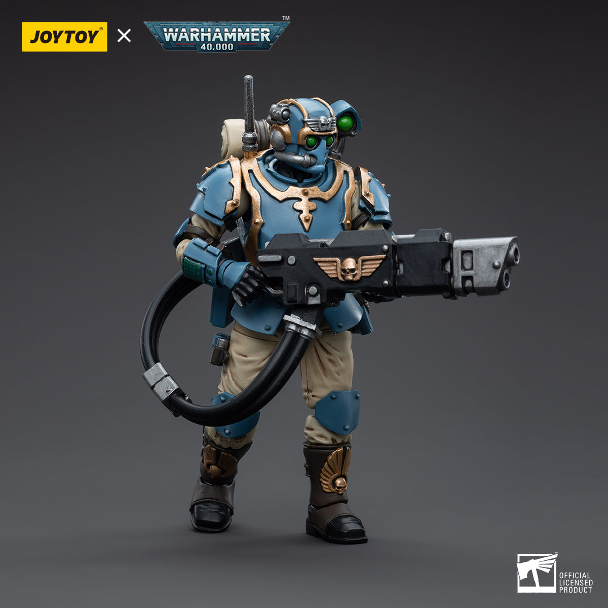 1/18 JOYTOY 3.75-inch Astra Militarum Tempestus Scions 55th Kappic Eagles Action Figure Set (5pcs) - Perfect for Warhammer 40K Collectors, Tabletop Gaming & Display