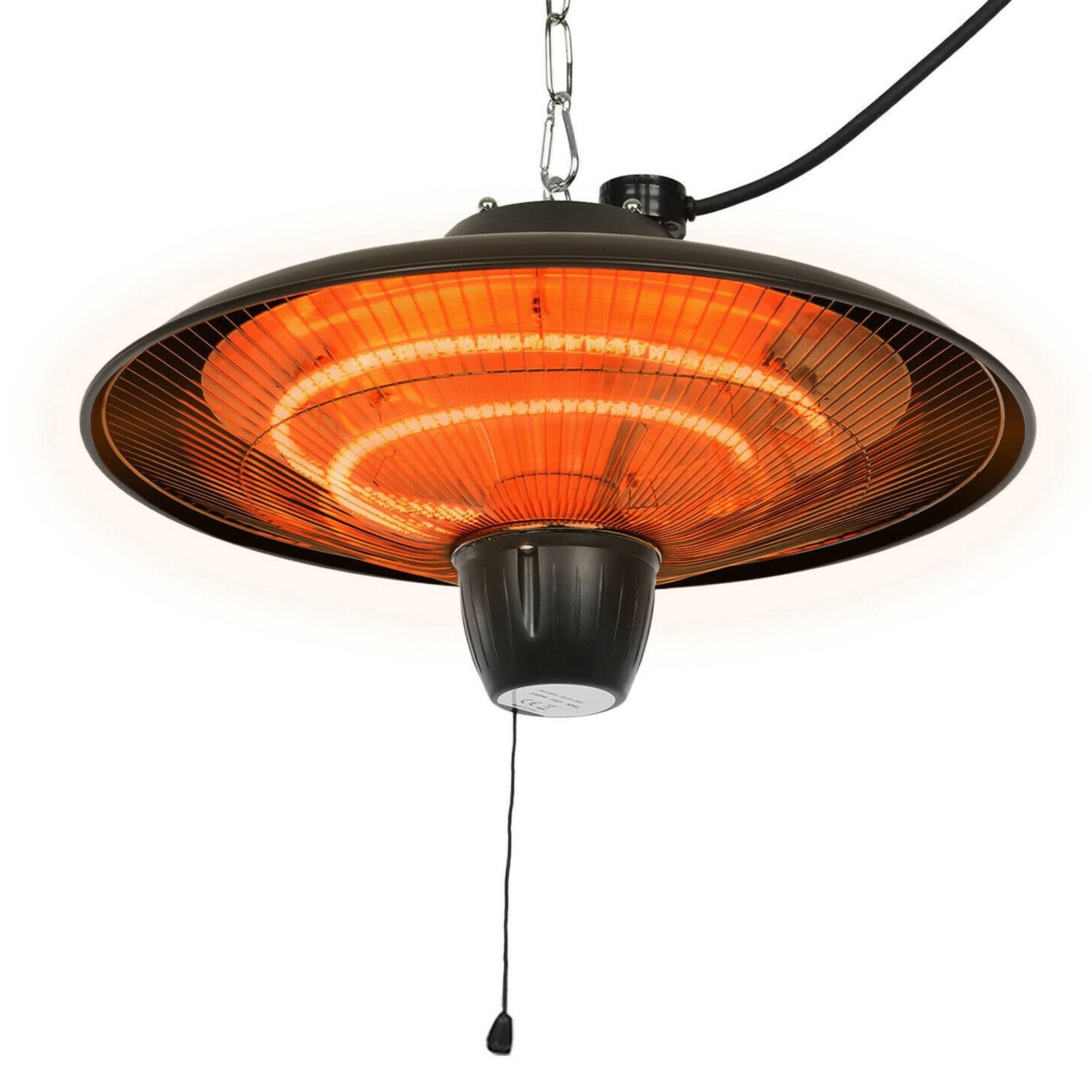 GXP Outdoor Electric Patio Heater 1500W - Ceiling Mounted Infrared Heater for Balcony, Courtyard, Deck & Backyard - Perfect for Outdoor Dining, Entertaining & Relaxation in Cold Weather