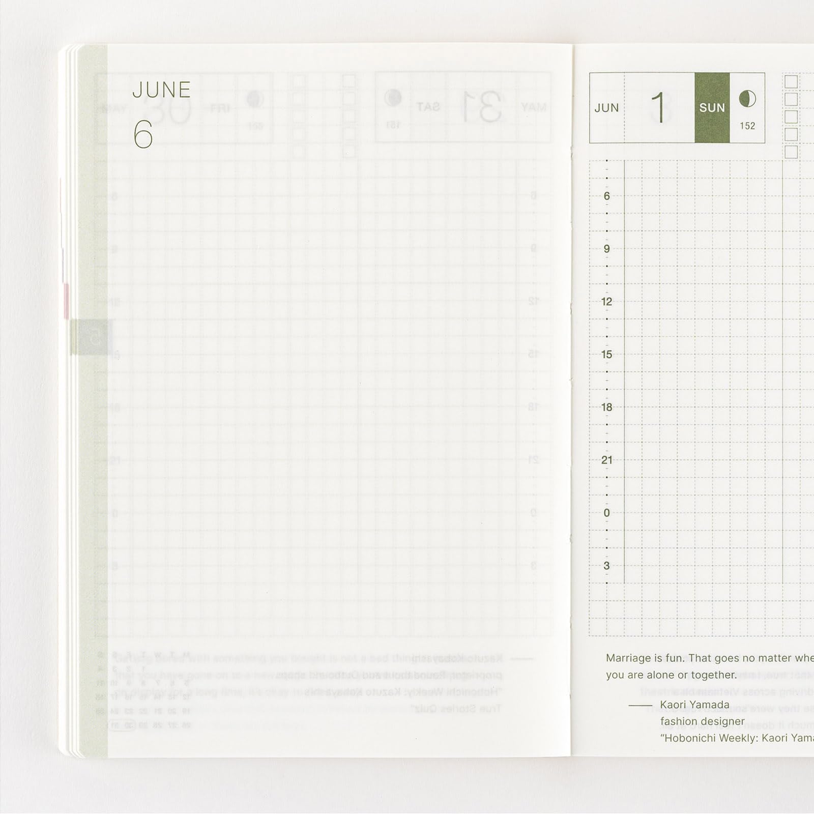 Hobonichi Techo 2025 Original Planner - English Version A6 Size with January & Monday Start | Perfect for Daily Journaling, Work Scheduling & Personal Organization