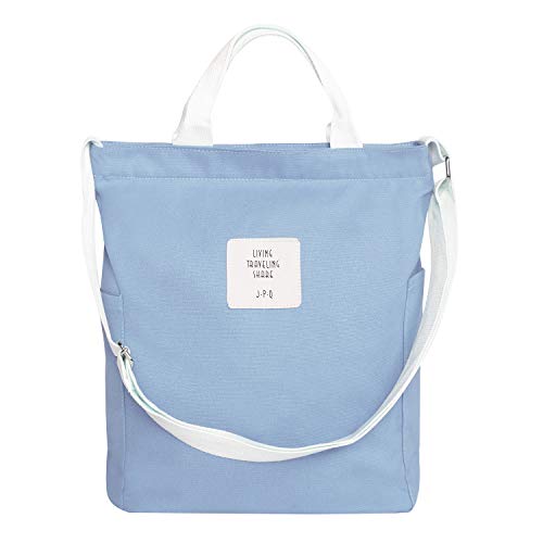 Belsmi Canvas Shoulder Bag - Cotton Crossbody Tote for Women, Travel, Shopping & Work - Durable Weekend Handbag for Daily Use & Office Commute
