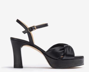 Unisa ONOA Black Platform Sandals for Women - Comfortable High Heel Summer Shoes for Beach, Party & Casual Wear