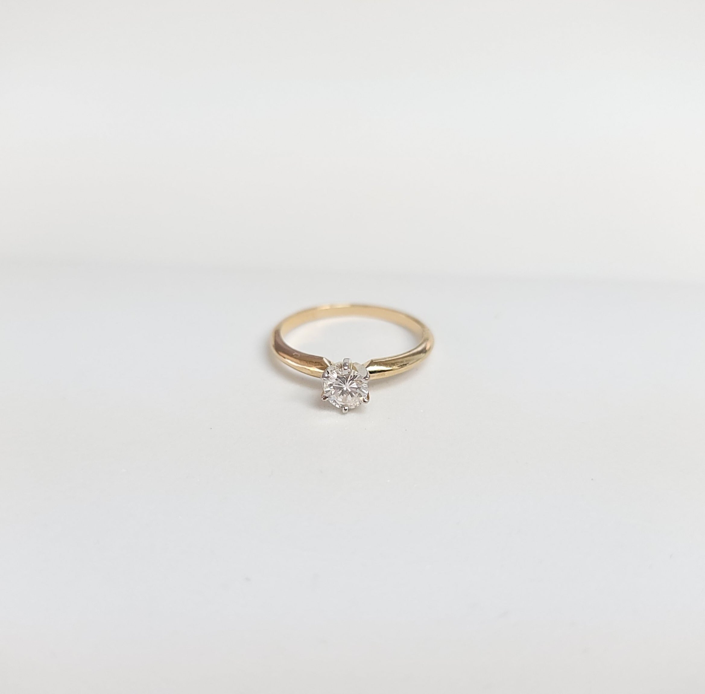 Round Solitaire Diamond Engagement Ring - 1 Carat 14K White Gold Wedding Band for Women | Perfect Proposal, Anniversary & Bridal Jewelry Gift