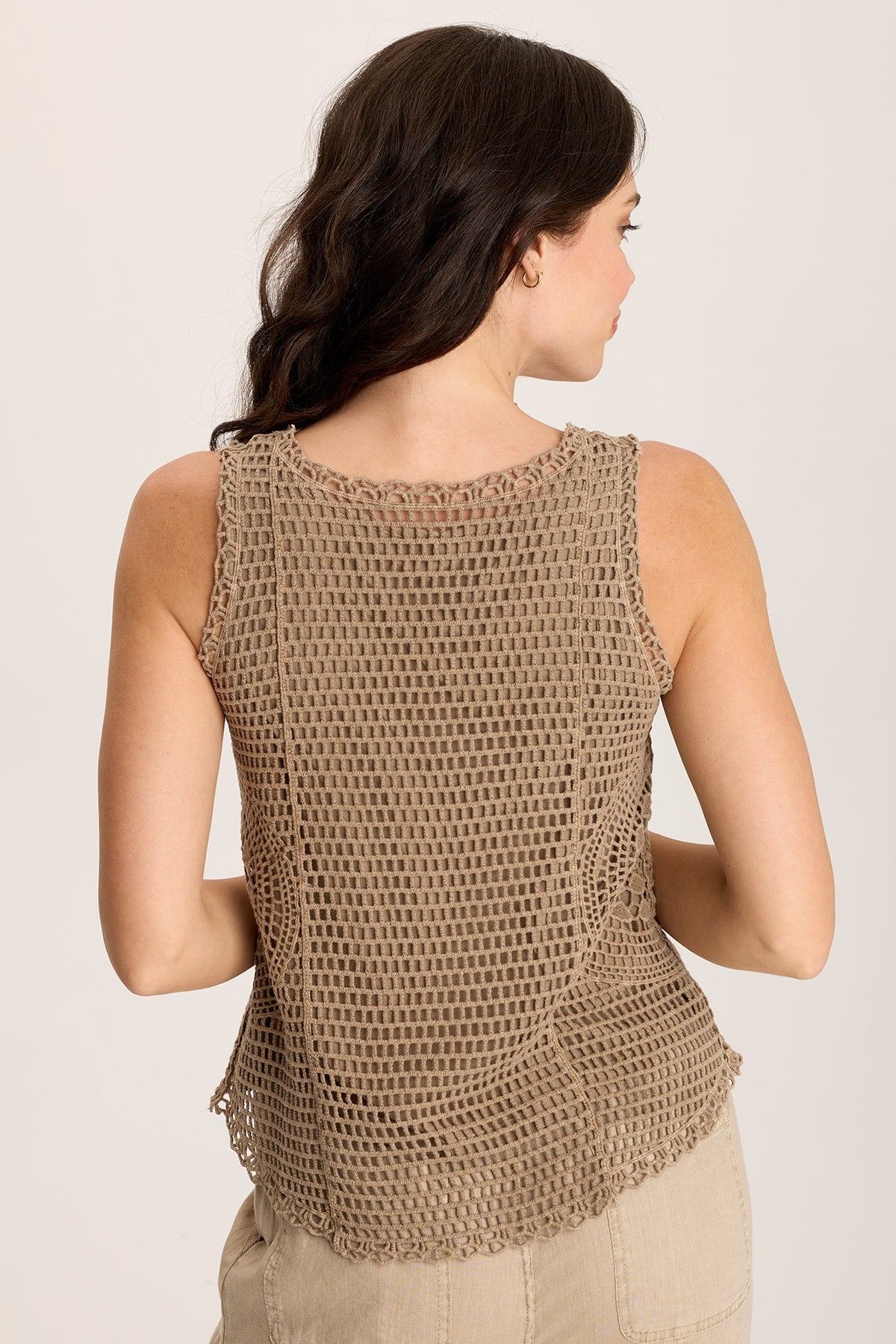 Grazie Crochet Layered Tank Top for Women - Boho Lace Summer Beach Cover Up - Perfect for Vacation, Music Festivals & Casual Outfits