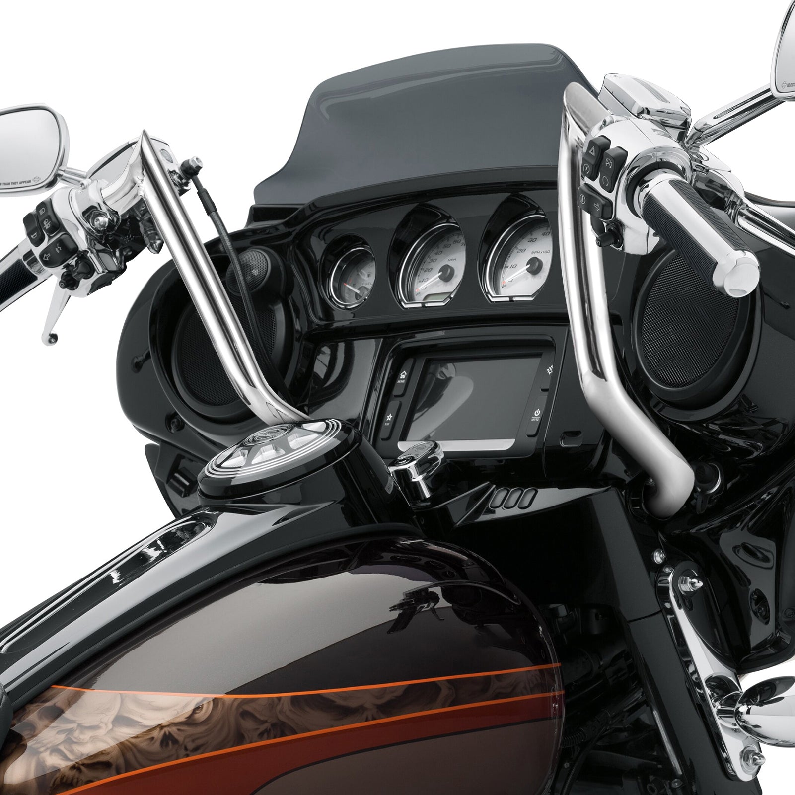 2014-2023 Harley-Davidson Touring Street Glide CVO Electra Glide Chrome 14 Pre-Wired Bagger Handlebar - Upgrade for Comfort & Style on Long Rides
