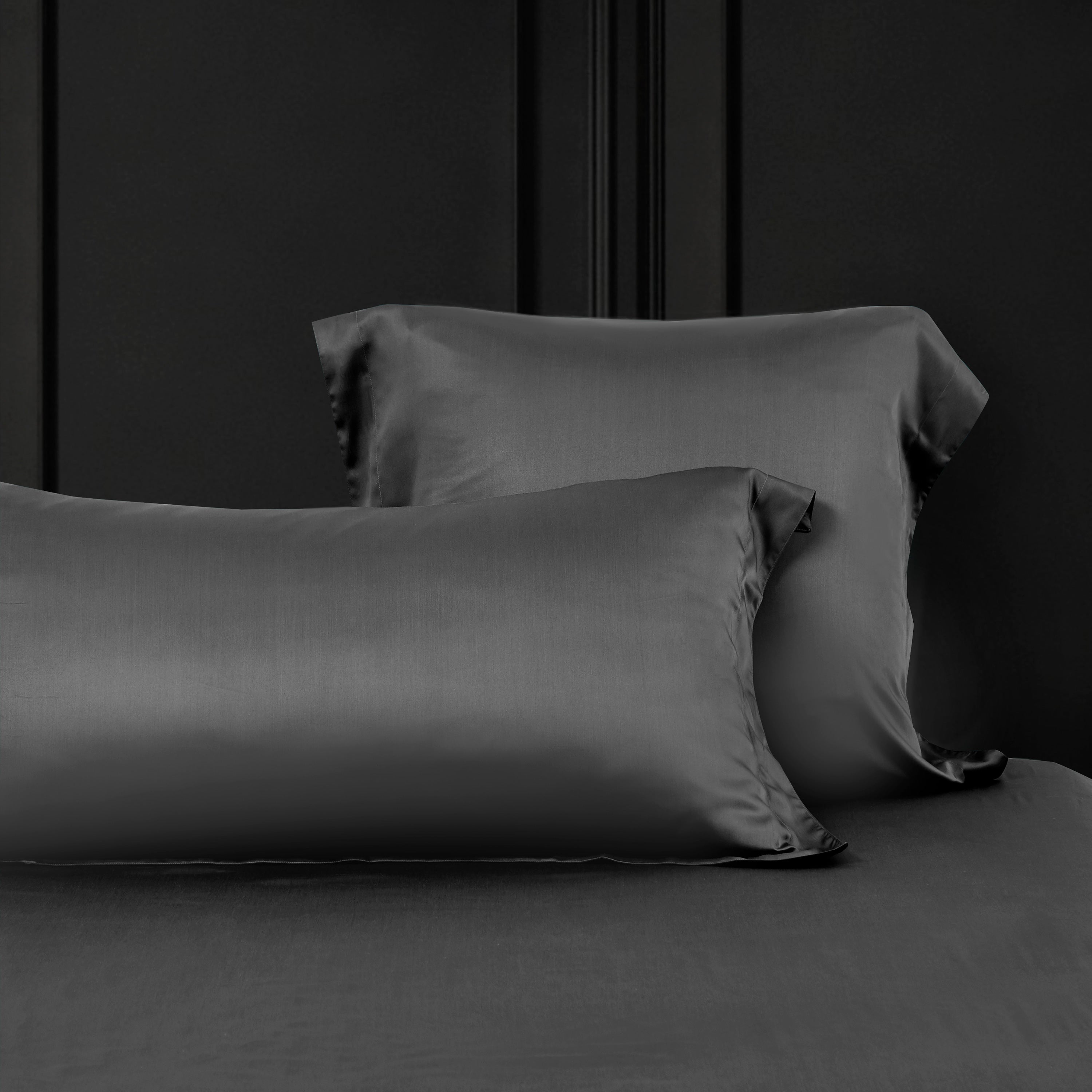Premium TENCEL™ LF Imperial Gray Euro Sham Pillowcase - Luxury Bedding for Master Suite & Guest Room Decor - Soft & Breathable for Ultimate Comfort