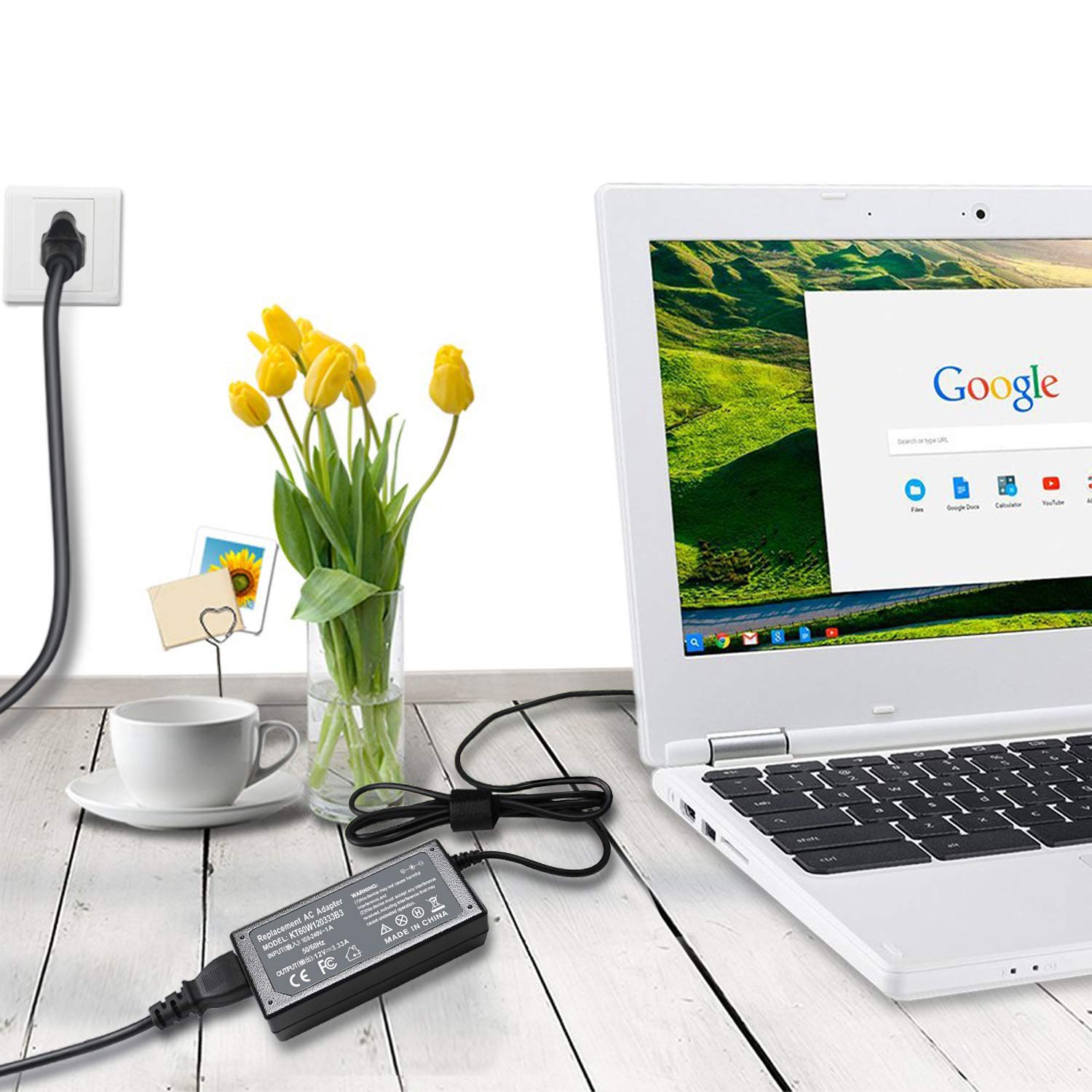 40W 12V 3.33A 2.2A Universal Laptop Charger for Samsung Chromebook 3/2 11.6