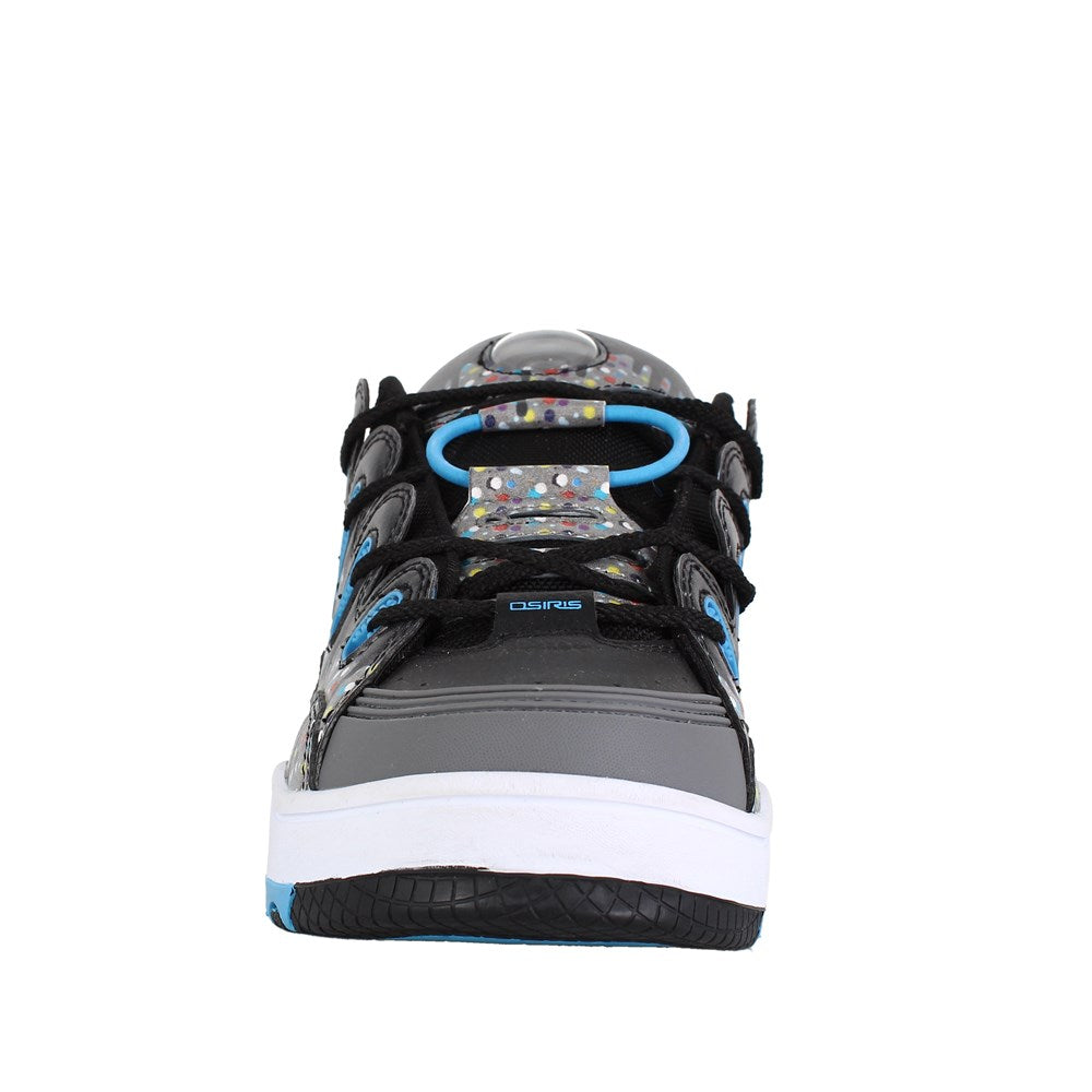 Osiris D3 OG Skate Shoes for Men - Black/Grey/Drips Colorway - High-Performance Sneakers for Skateboarding & Streetwear Fashion