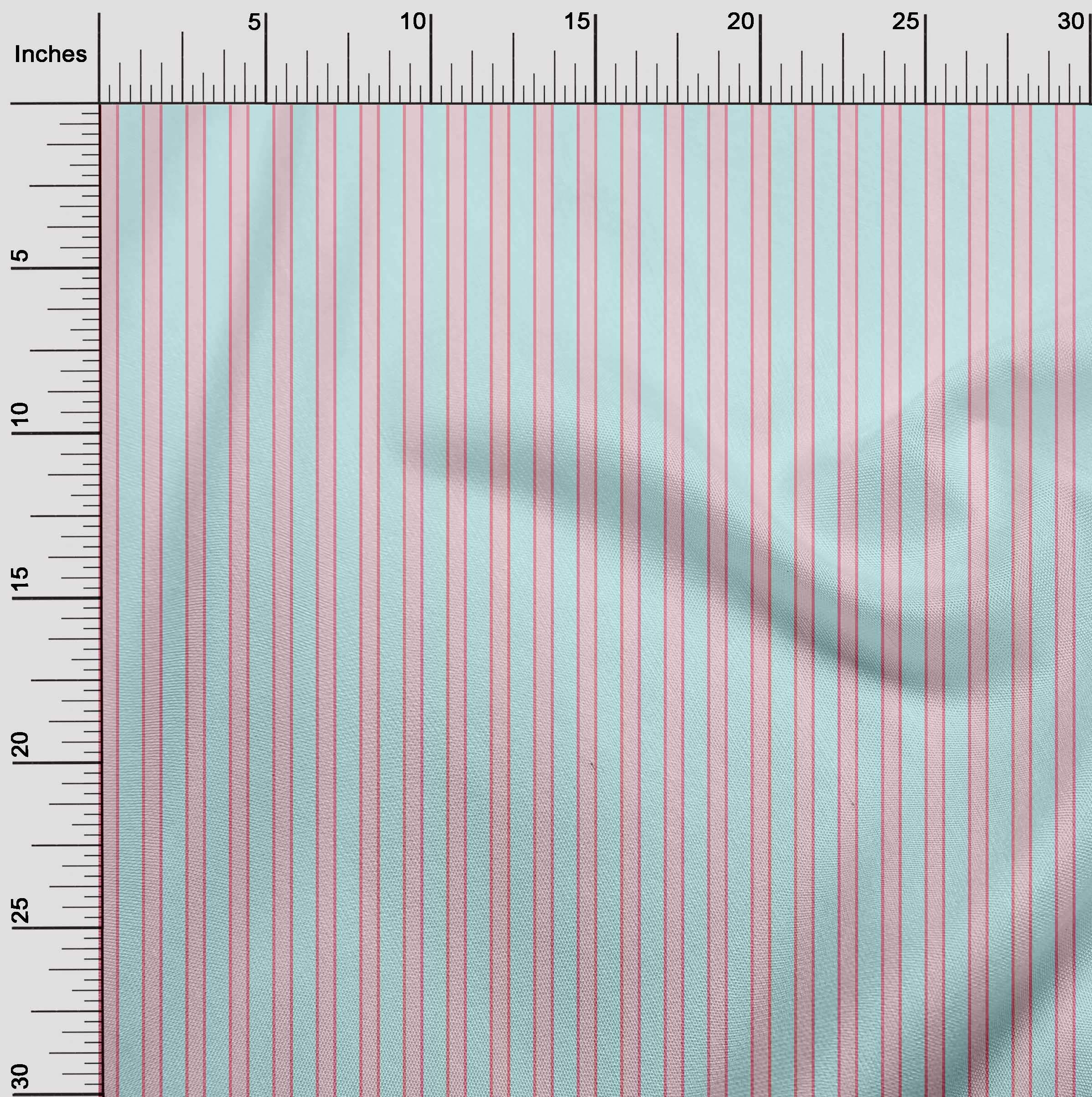 oneOone Organic Cotton Voile Fabric - Shadow Stripe Printed Craft Fabric, 42 Inch Wide - Perfect for DIY Sewing, Quilting, and Home Decor Projects