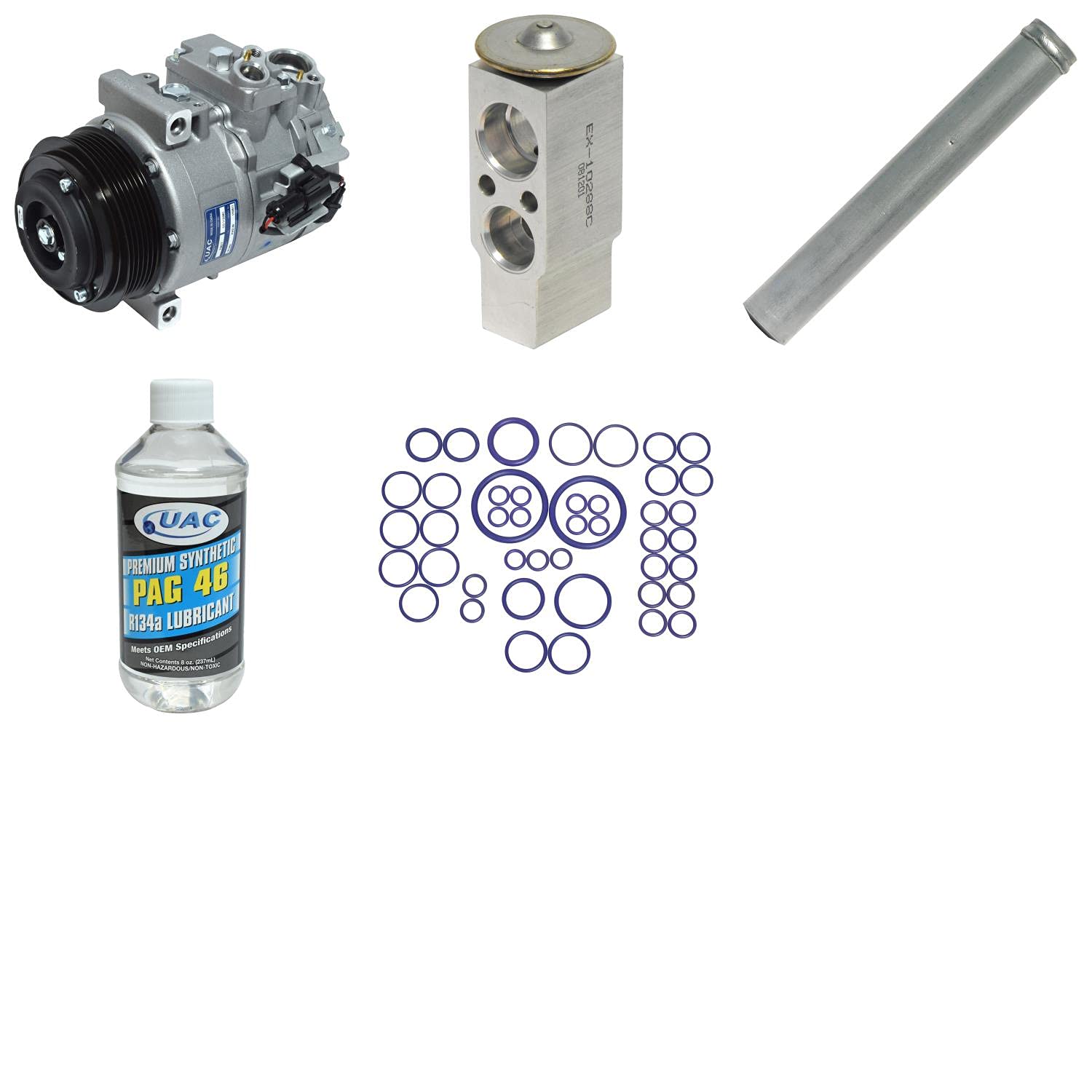 High-Quality HVAC A/C Compressor Replacement Kit for Car & Truck - Fast Cooling System Repair | Home & Auto Mechanic Use