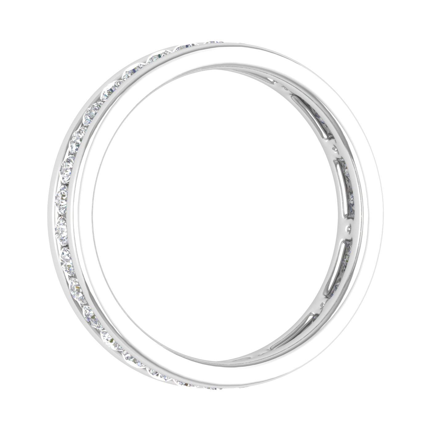 0.43-0.55 Carat Channel Set Diamond Wedding Band - 14K Gold Eternity Ring for Women | Perfect Anniversary, Engagement & Bridal Jewelry Gift