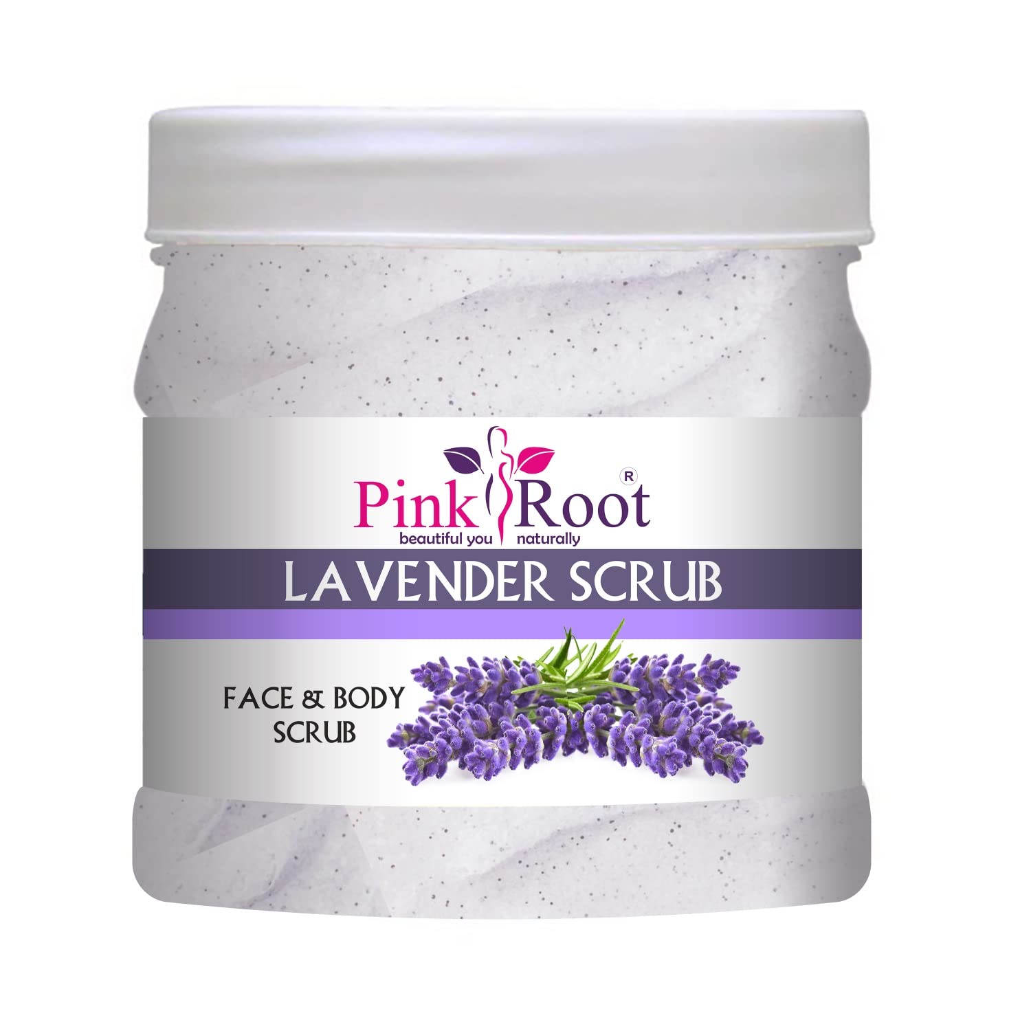 Pink Root Lemon Massage Gel & Lavender Scrub Set - 500ml Each for Relaxation & Exfoliation | Perfect for Spa, Aromatherapy & Home Self-Care