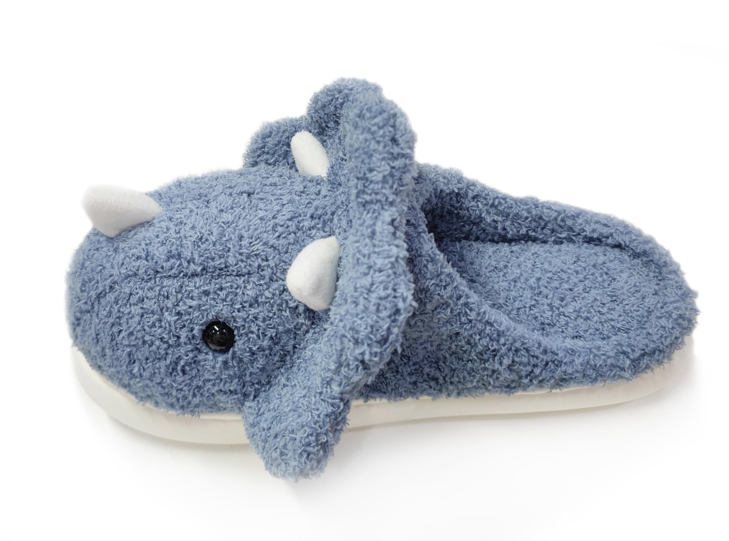 **Unisex Dinosaur Plush Slippers - Soft Fuzzy House Shoes for Men & Women - Indoor & Outdoor Winter Comfort - Perfect for Cozy Home, Gifts & Holidays (2024)**