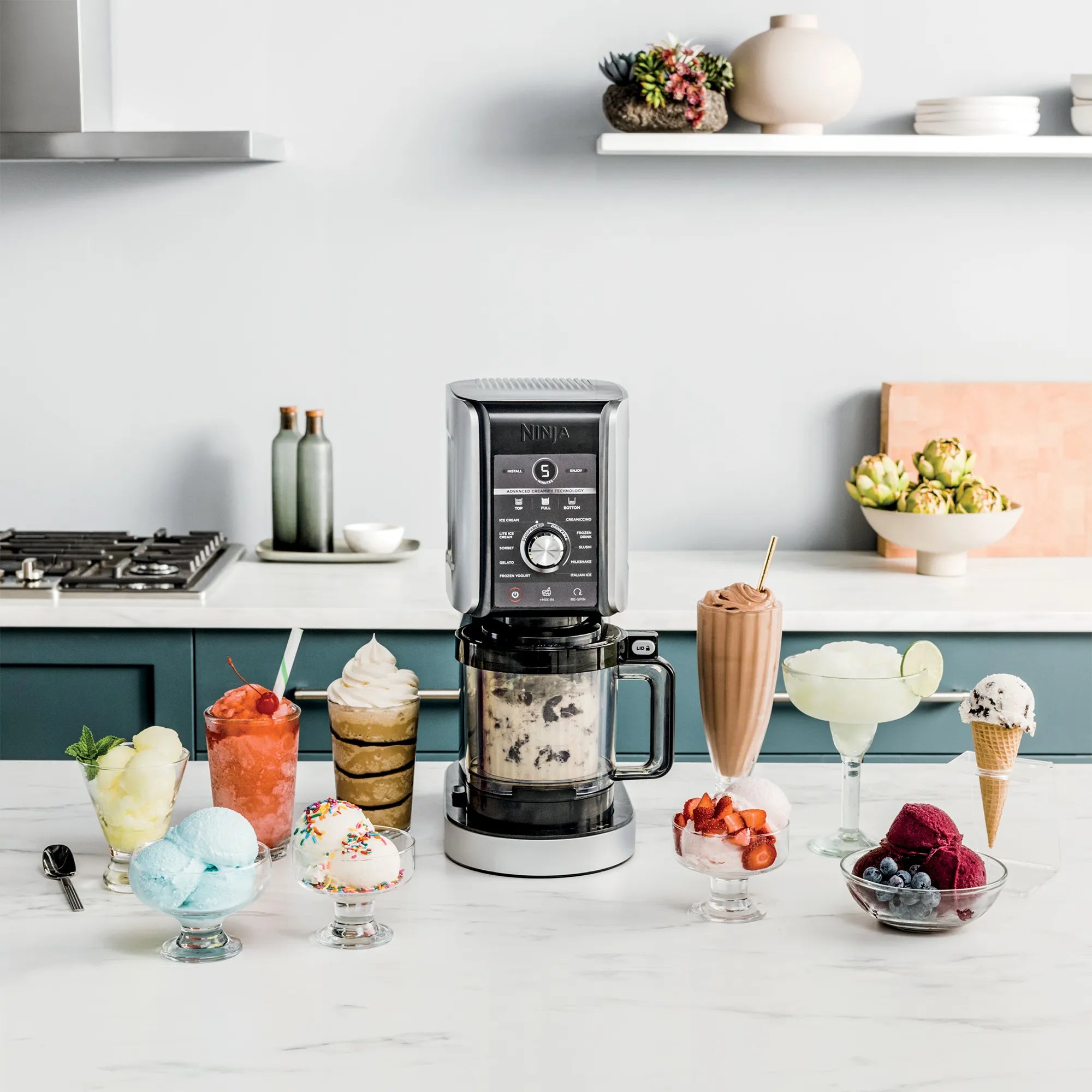 Ninja CREAMi Deluxe 11-in-1 Ice Cream Maker Machine - Make Homemade Gelato, Sorbet, Milkshakes & Frozen Treats - Perfect for Family Desserts, Parties & Summer Treats