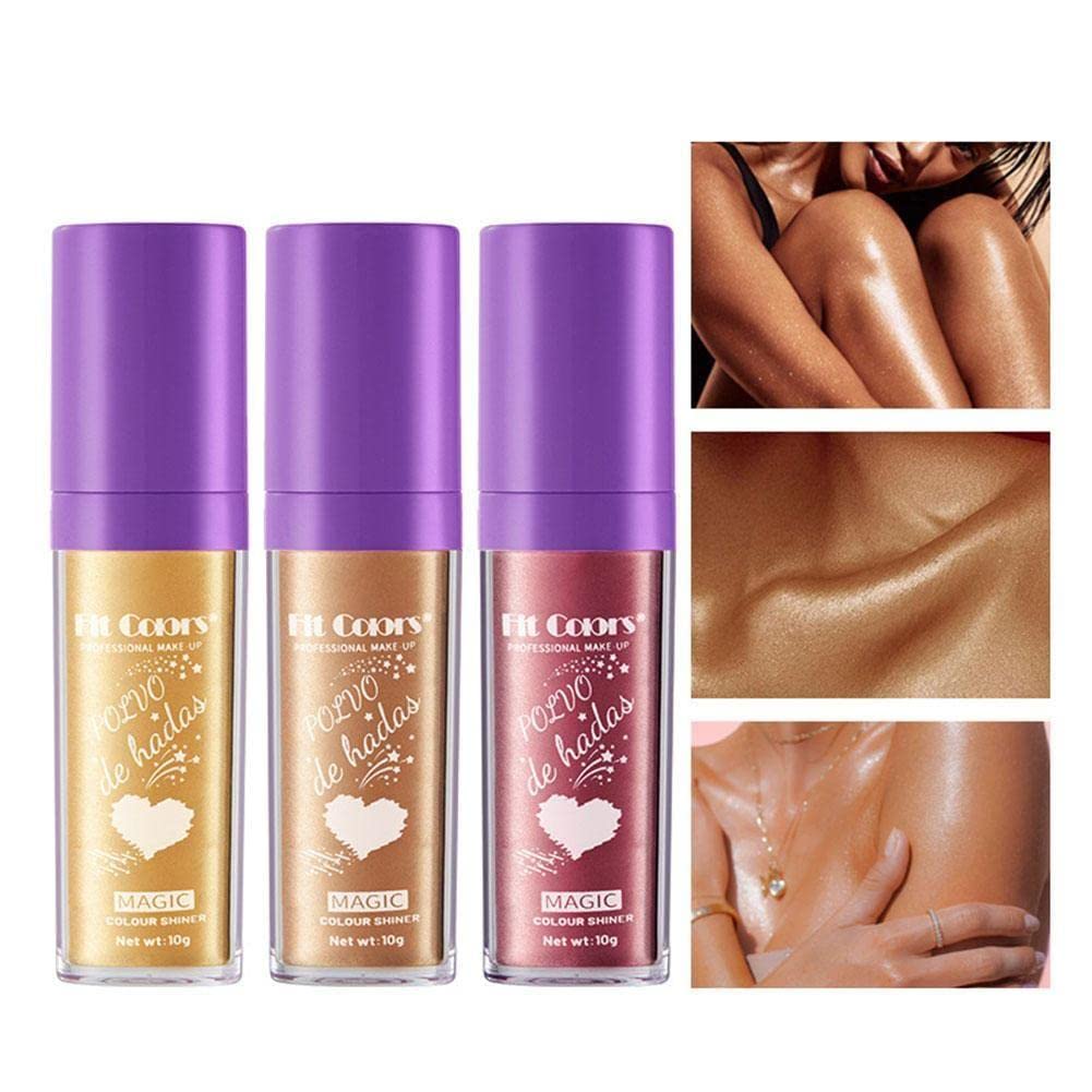 6 Color Fairy Dust Highlighter Powder - High Gloss Face & Body Shimmer with Sparkle for Makeup & Cosmetics | Perfect for Parties, Festivals & Special Occasions
