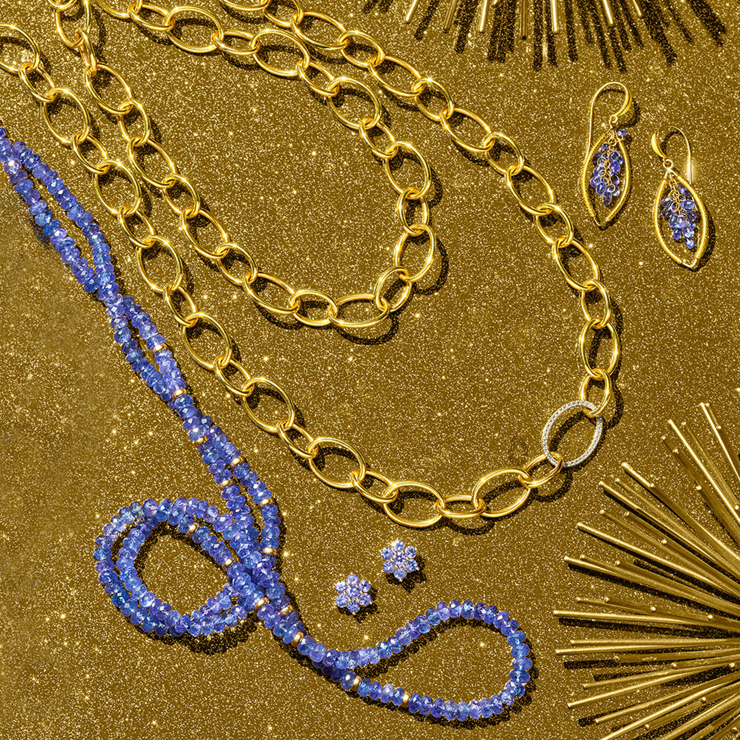 Exquisite Tanzanite Rope Necklace for Women | Genuine Tanzanite Gemstone Jewelry | Perfect for Weddings, Anniversaries & Special Occasions