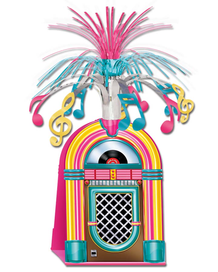 Vintage 50s Style Jukebox Centerpiece - Retro Music Decor for Home, Bar, or Diner - Perfect for 1950s Themed Parties & Nostalgic Gift Ideas