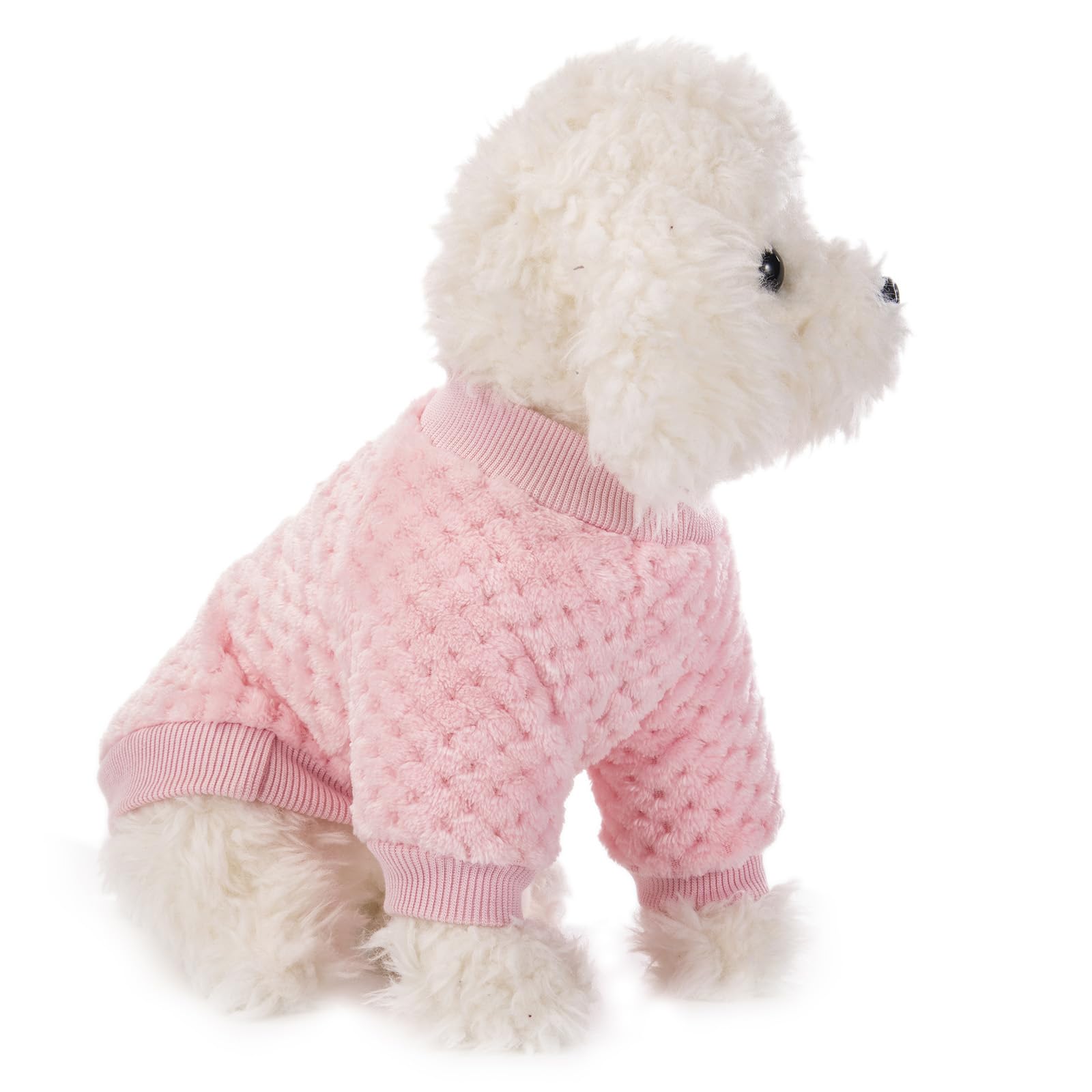 Warm Soft Flannel Dog Sweater 2 or 3 Pack - Cozy Pet Clothes for Small Medium Dogs & Cats, X-Large Size Pink Purple Light Green - Perfect for Winter Walks & Indoor Comfort