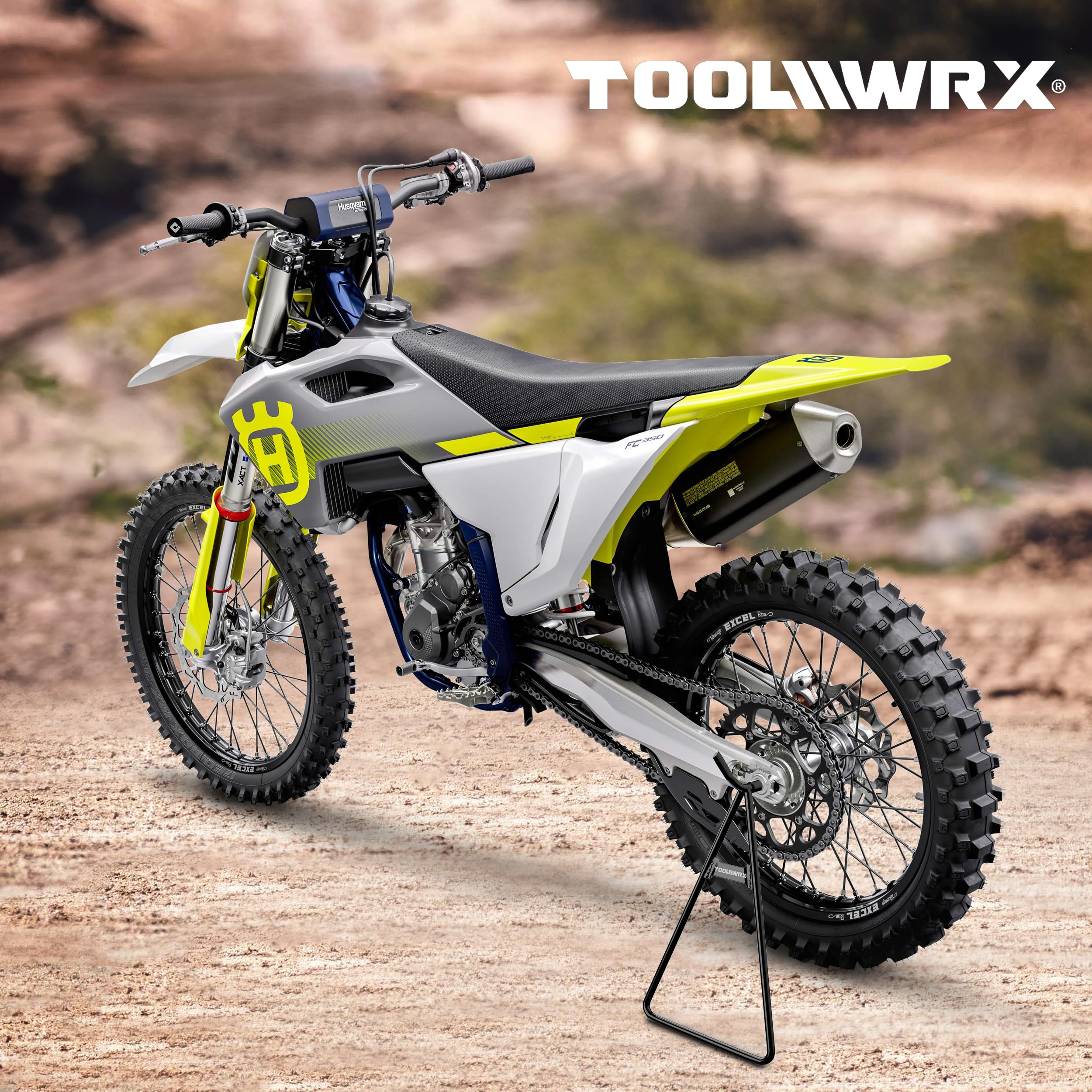 Heavy Duty Universal Dirt Bike Stand - Triangle Motorcycle Kickstand Lift for 50-500cc Bikes, Rustproof & Lightweight Metal Dirtbike Accessories - Perfect for Garage Storage, Off-Road Maintenance & Motocross Racing