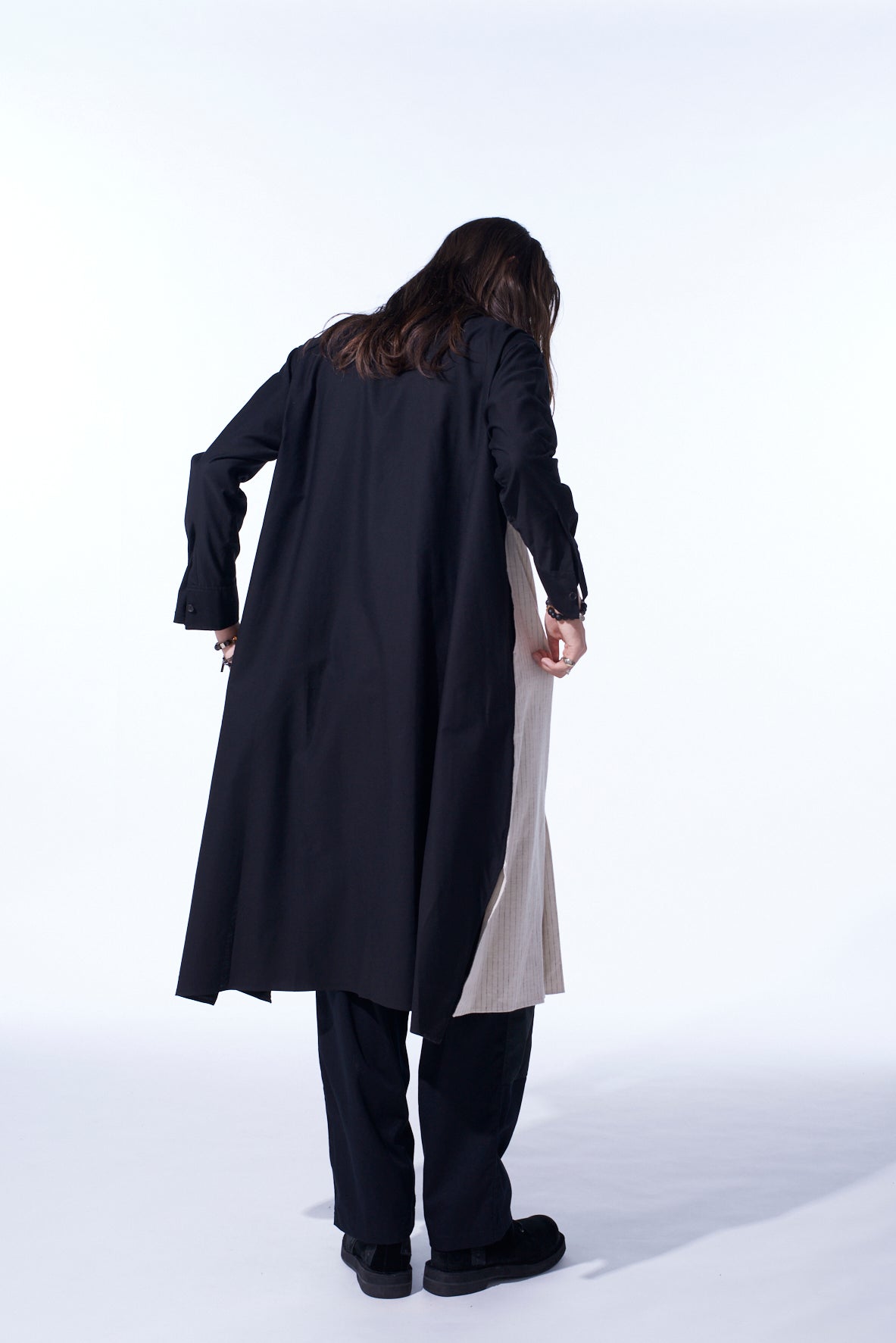 Stylish Cotton Twill Shirt Dress with Striped Pleated Fabric - Perfect for Casual Outings, Office Wear & Spring Fashion | Women's Comfortable & Trendy Dress