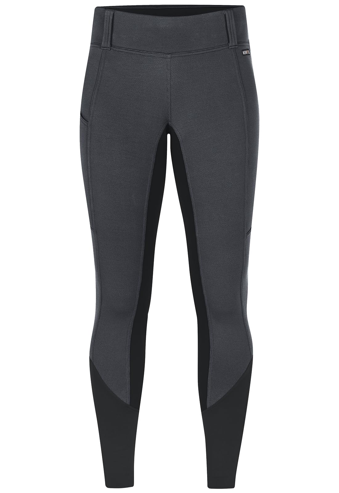 Kerrits Women's Sit Tight Wind Pro Full Seat Winter Horse Riding Tights - Warm Polartec Equestrian Breeches with Phone Pocket for Cold Weather Riding & Training