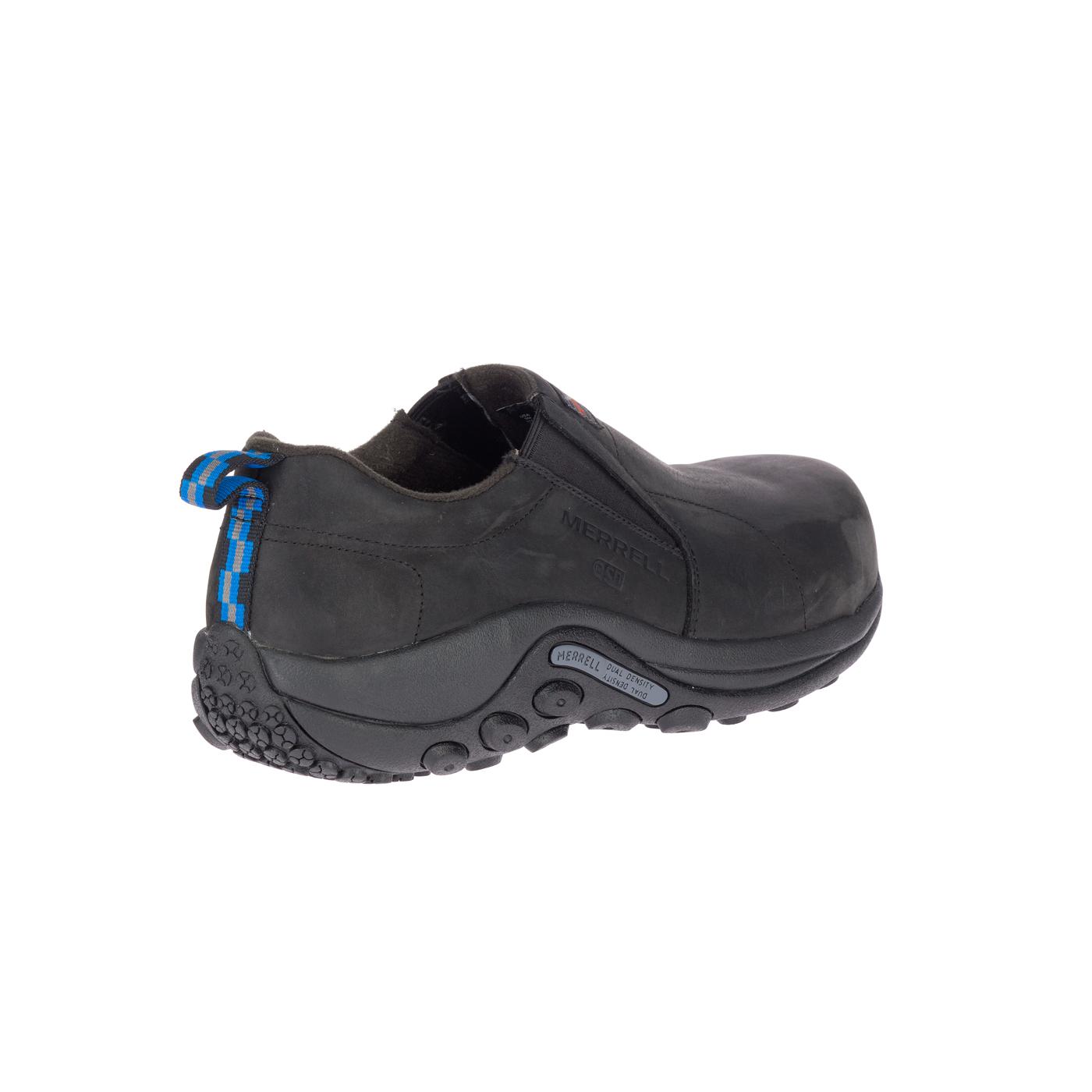 Men's Carbon Fiber Jungle Moc LTR SD Work Shoes - Lightweight Safety Footwear for Construction, Hiking & Outdoor Work (Black)