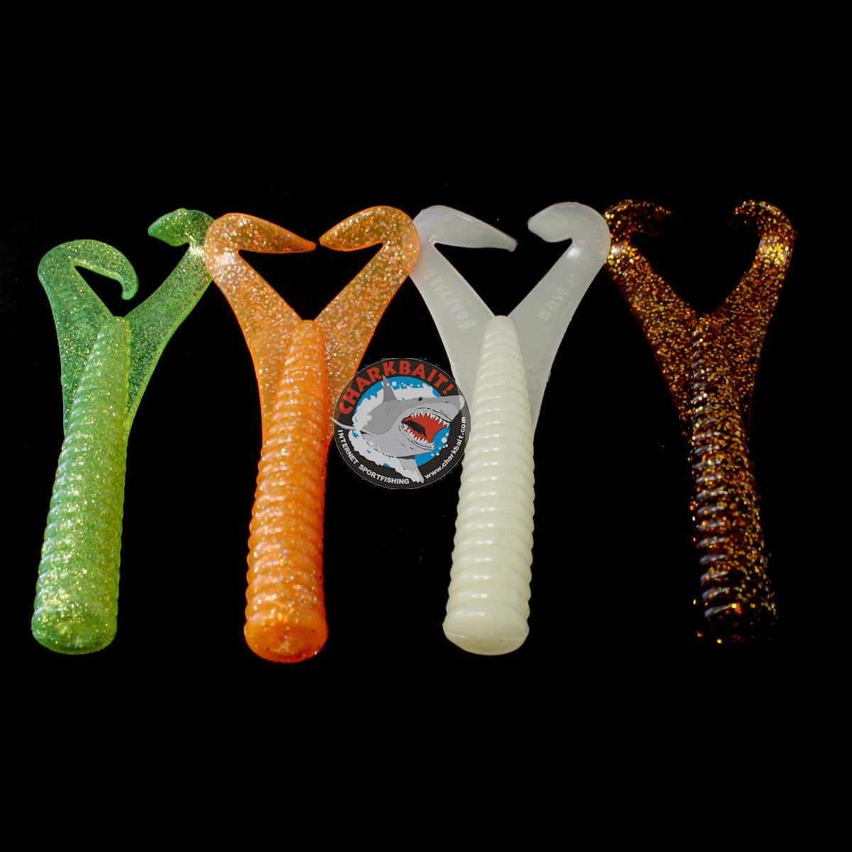 Boneyard Wish Bone 8 Twin Tail Grubs 3pk - Soft Plastic Fishing Lures for Bass, Trout & Walleye - Perfect for Freshwater & Saltwater Fishing