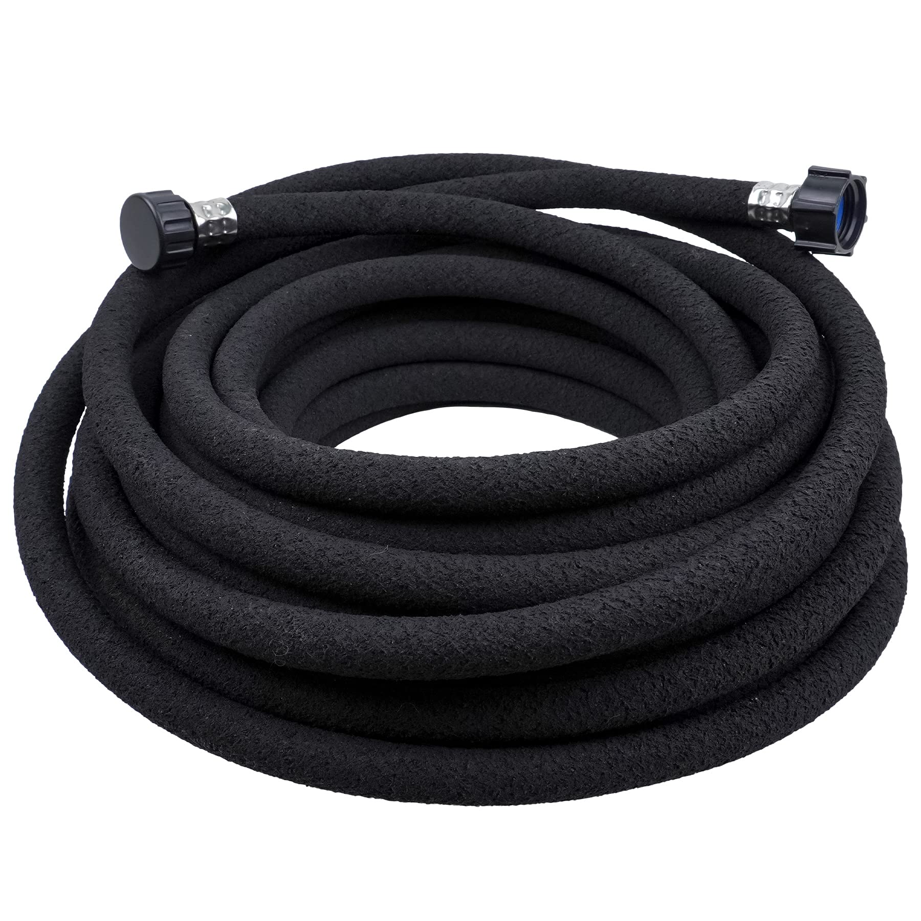 Heavy Duty 1/2 Inch x 50 FT Rubber Soaker Hose - Water Saving Drip Irrigation Hose (70% More Efficient) for Garden, Flower Beds, Vegetable Patches & Landscaping | Perfect for Eco-Friendly Watering & Plant Hydration