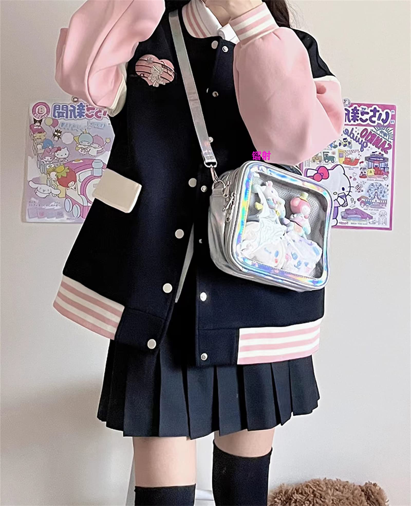 **Anime Display Ita Bag - Crossbody Messenger Shoulder Bag for Conventions, Cosplay & Collectors | Kawaii Accessory for Anime Fans**