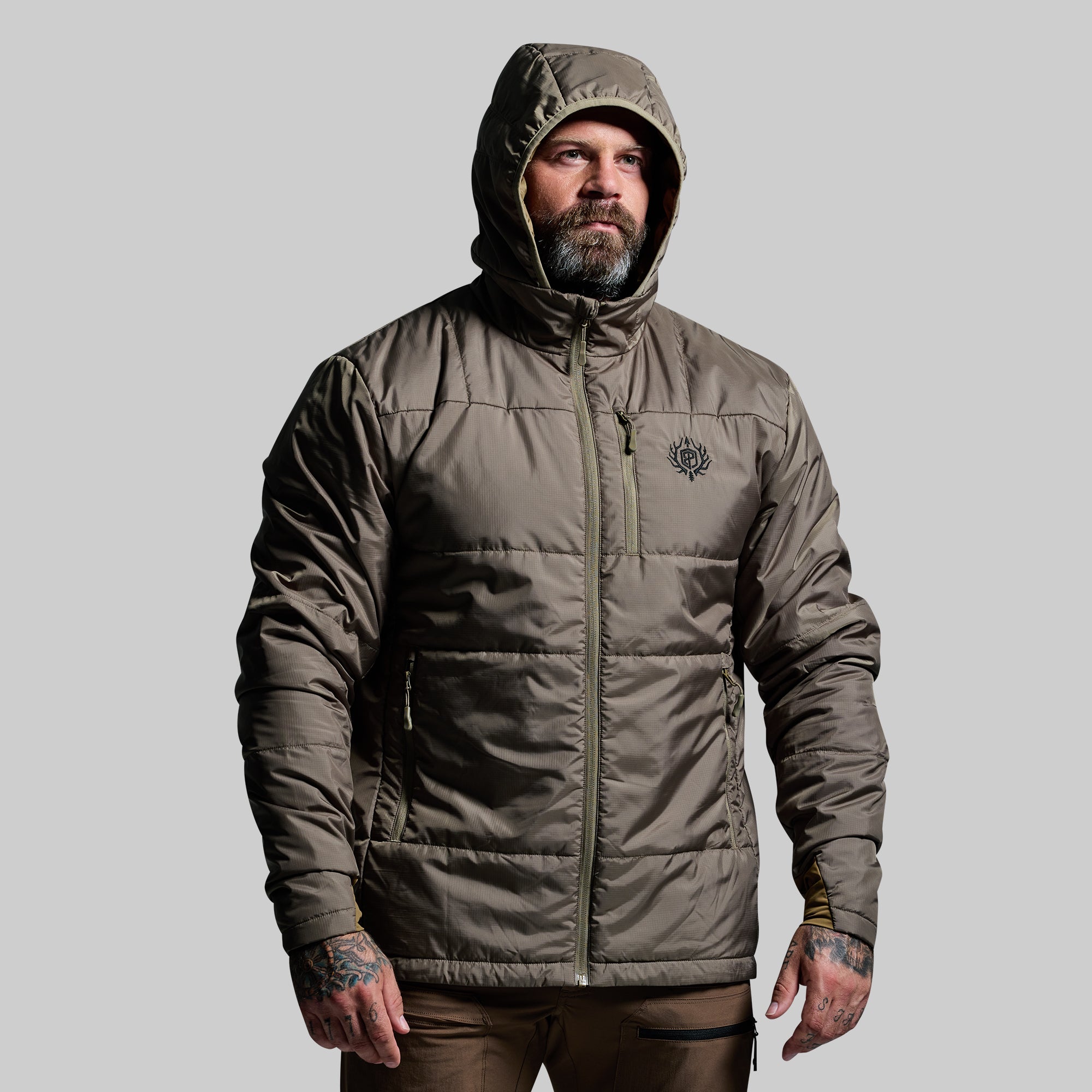 Men's Lightweight Tundra Jacket 2.0 - Waterproof Winter Coat for Hiking & Outdoor Activities (Earth Tone)