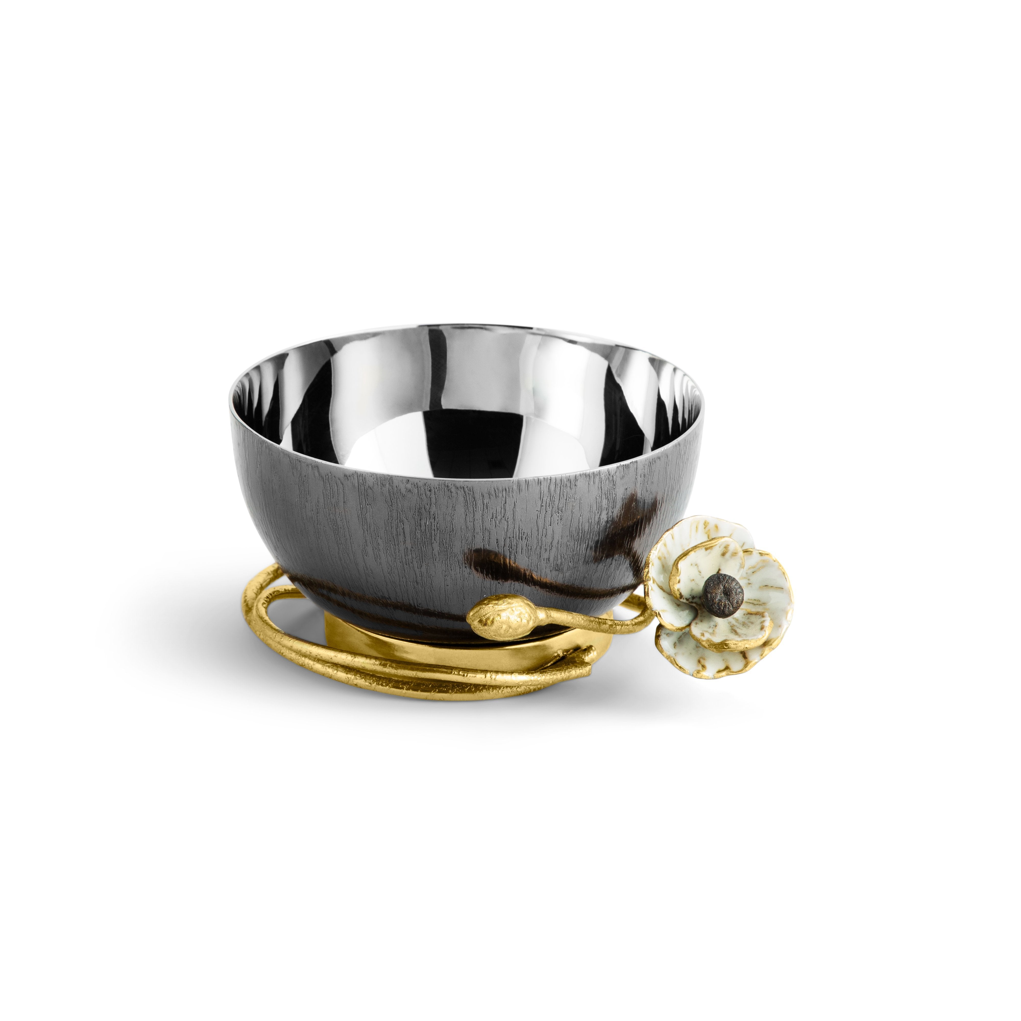 Premium Anemone-Shaped Nut Bowl - Elegant Snack Serving Dish for Parties, Home Decor & Entertaining Guests