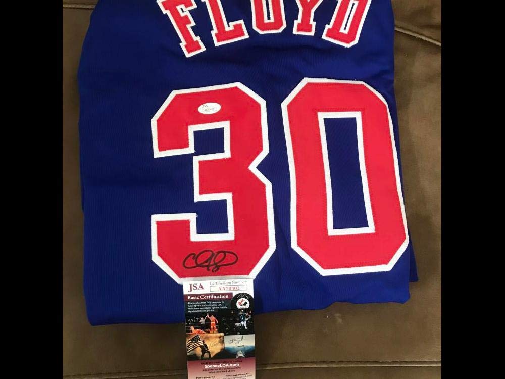 Authentic CLIFF FLOYD Montreal Expos #30 Signed Autographed Baseball Jersey with JSA COA AA70402 - Perfect for Sports Memorabilia Collectors & Baseball Fans Display