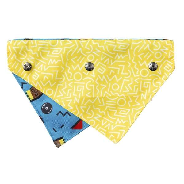 Fuzzyard Kings of Gold School Pet Bandana for Dogs - Adjustable 2 Sizes (Small & Large) - Premium Cotton Blend Dog Accessory for School Spirit, Pet Fashion & Special Occasions